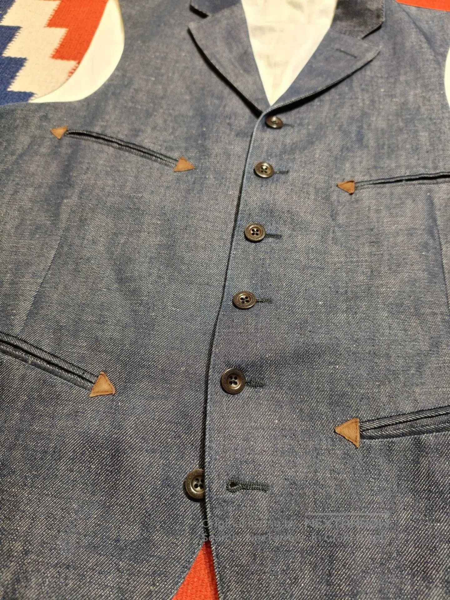 RRL Ralph Lauren RRL Double RL Denim Western Vest. Size US M / EU 48-50 / 2 - 2 Thumbnail