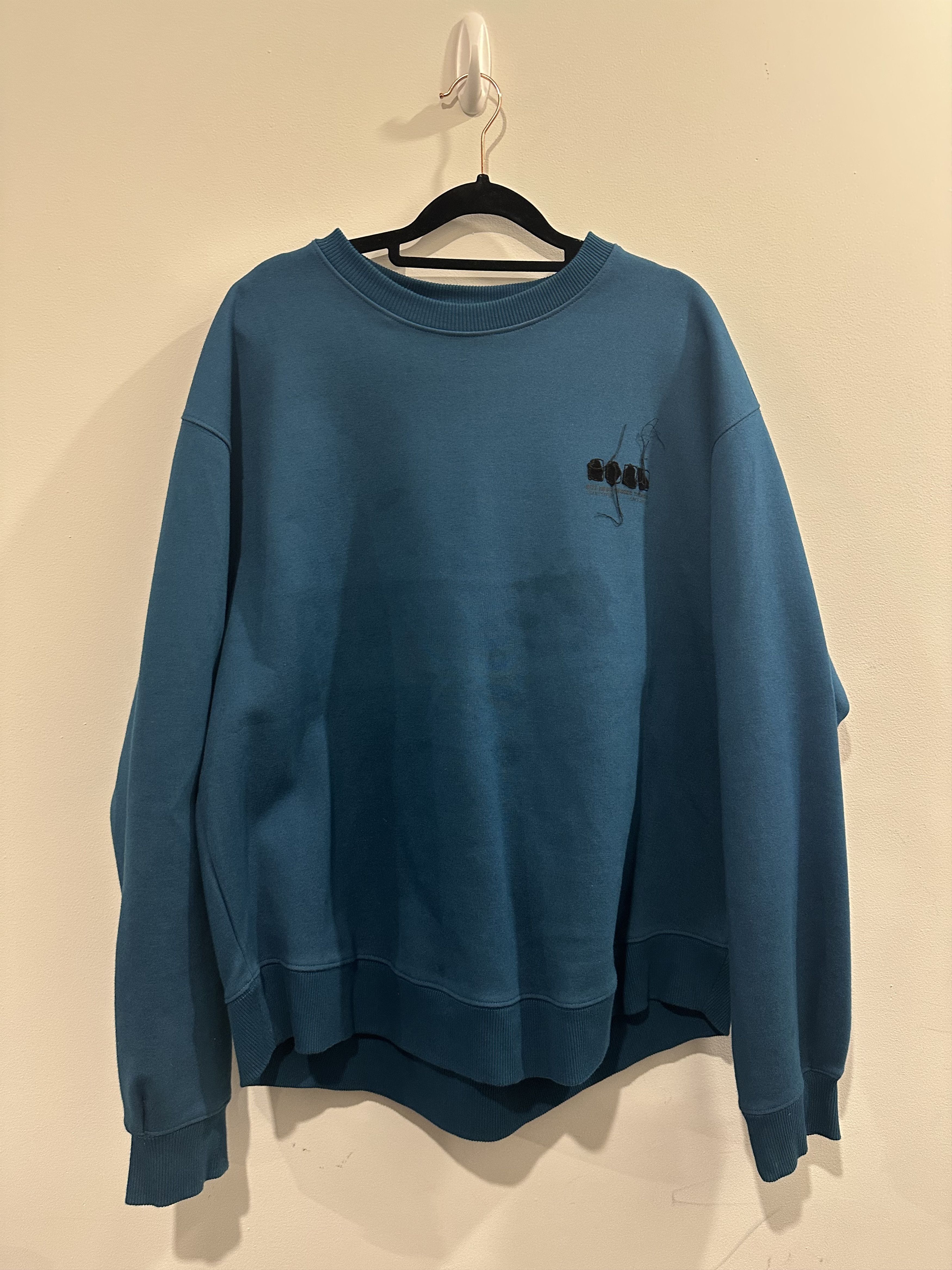 Ader Error FW21 Turquoise Sweatshirt Size US M / EU 48-50 / 2 - 3 Thumbnail