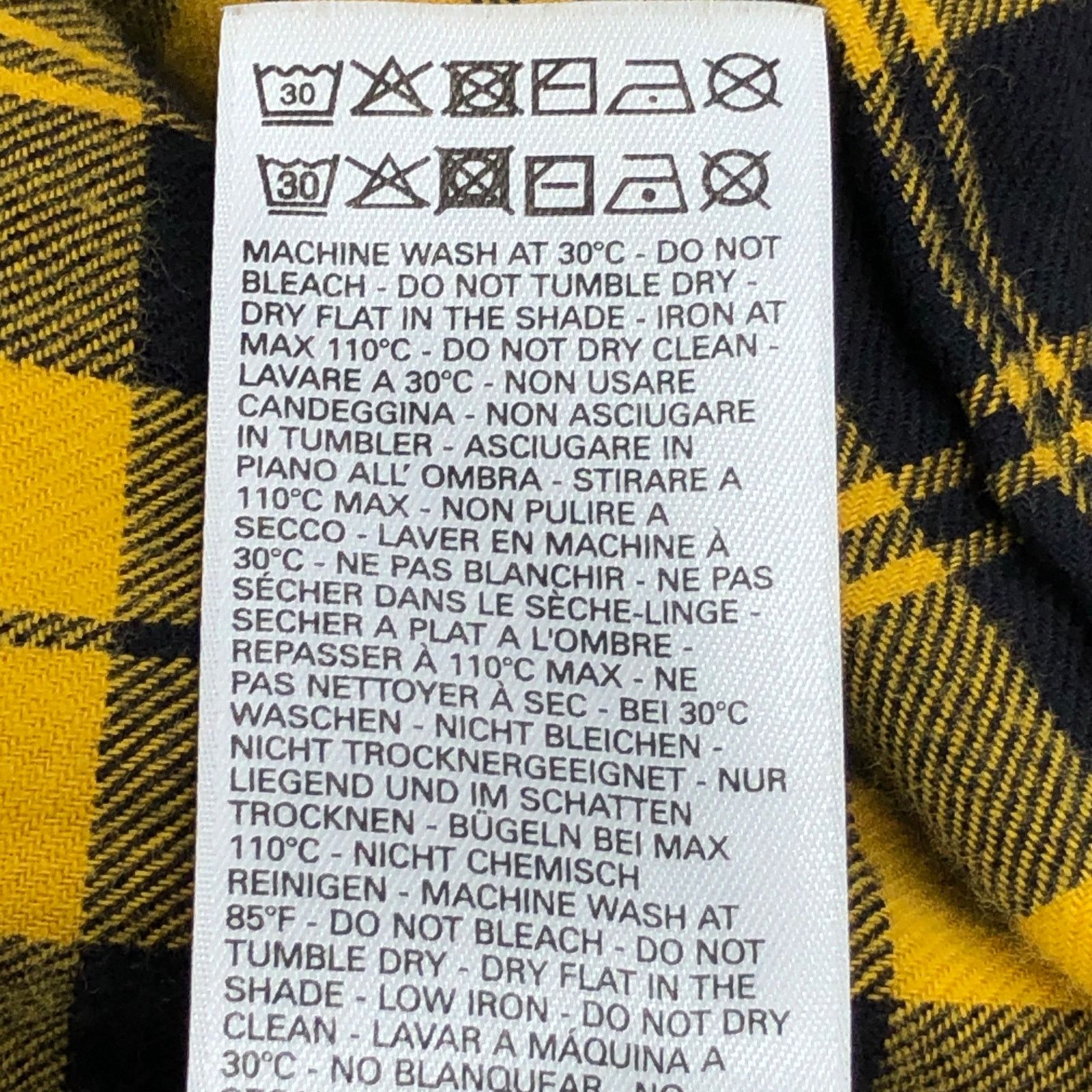 Diesel Diesel Sz XXL Shirt Flannel East Long Chk Yellow Black Snaps Size US XXL / EU 58 / 5 - 18 Thumbnail