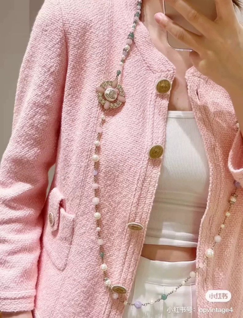 Chanel Chanel Seoul series cherry blossom pink jacket 2503-Nextarr Size XXS / US 00 / IT 34 - 8 Thumbnail