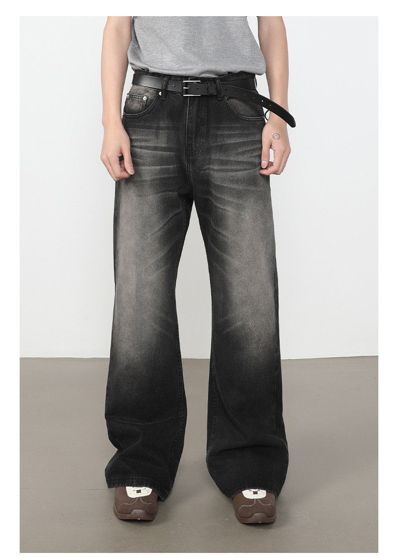 Japanese Brand Men's American-Style High-Street Washed Flared Jeans Size US 32 / EU 48 - 1 Thumbnail