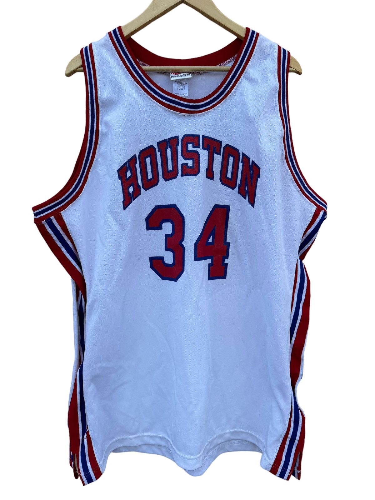 image of Wilson University Of Houston 5 Slam Akeem Jersey Rockets in White, Men's (Size XL)