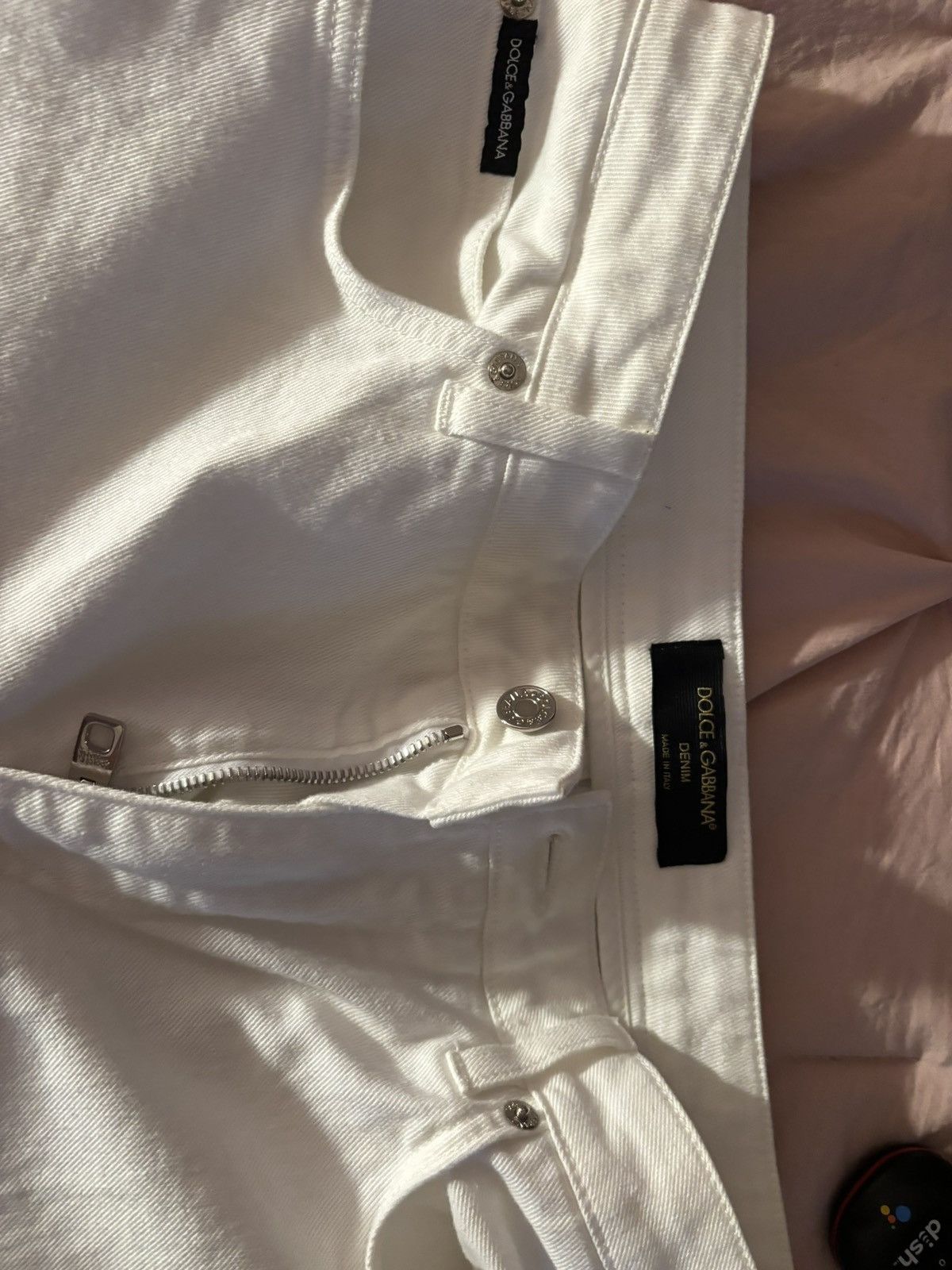 Dolce & Gabbana Dolce & Gabbana white jeans worn once. Size 34" / US 12 / IT 48 - 1 Thumbnail