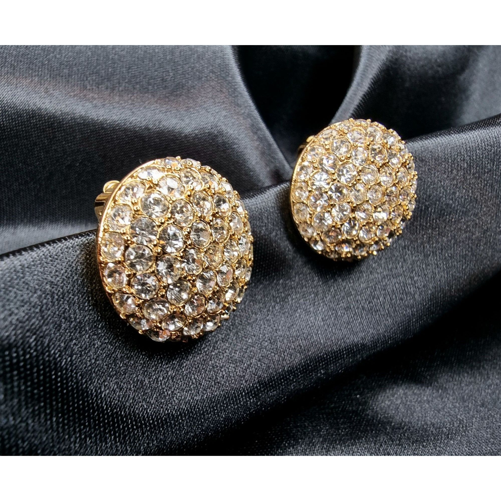 Nina Ricci Rare Find Vintage 1980s Nina Ricci Gold-Tone Crystal Pave Ro Size ONE SIZE - 4 Thumbnail