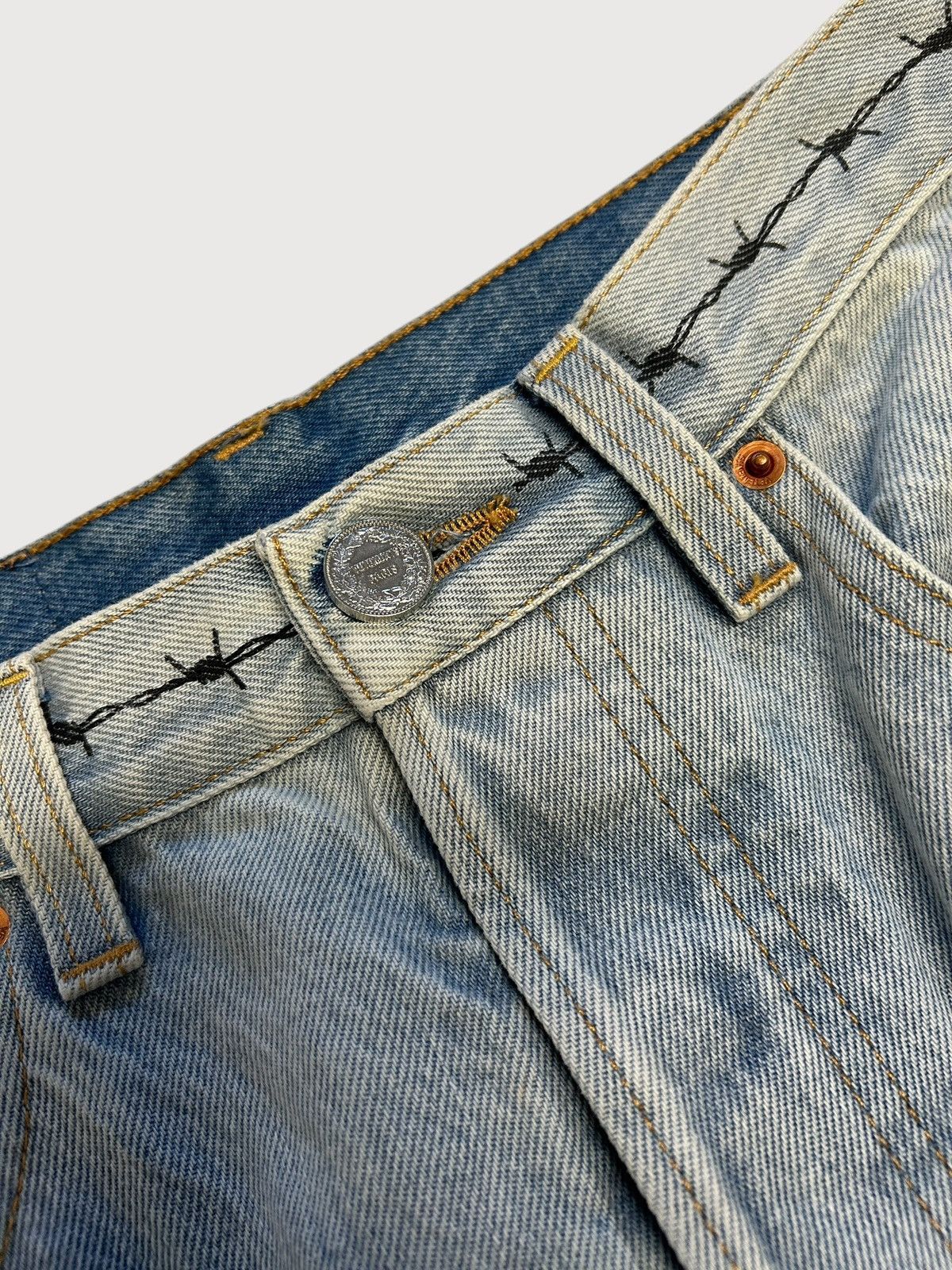 Vetements Pentagram Tattoo Gothic Logo Denim Jeans Size US 30 / EU 46 - 9 Thumbnail