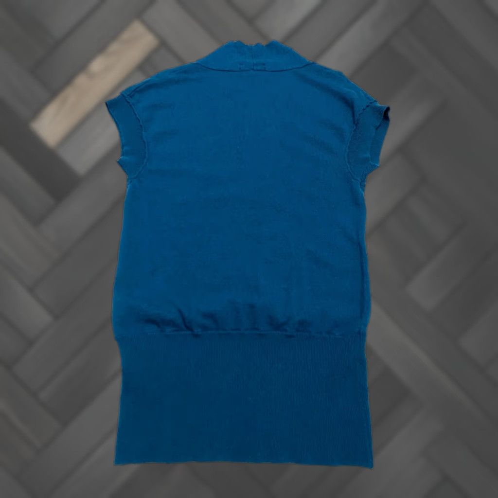 Banana Republic Banana Republic Women's Cardigan Sweater Open Front Sleeveless Blue Size S Size S / US 4 / IT 40 - 1 Thumbnail