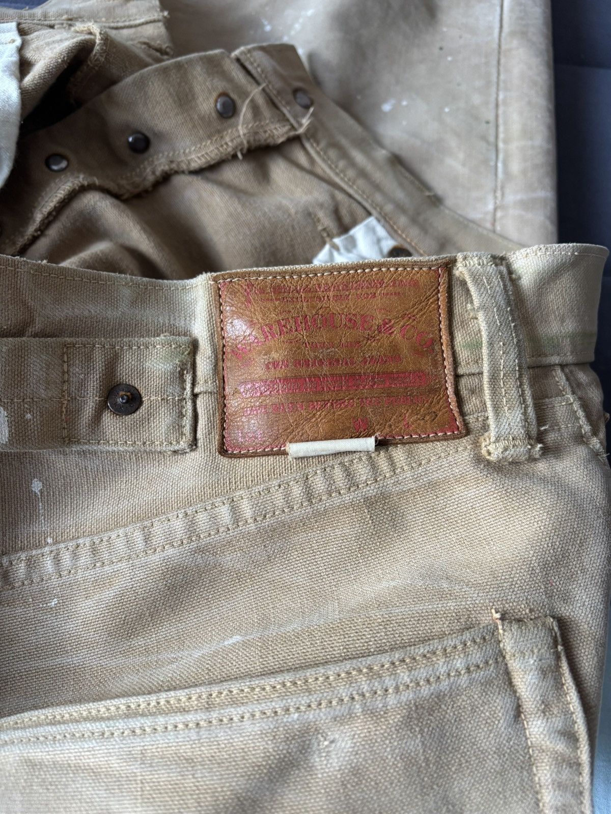 Warehouse & Co. WW2 40s Reissue Duck Canvas Pants Size US 32 / EU 48 - 14 Thumbnail