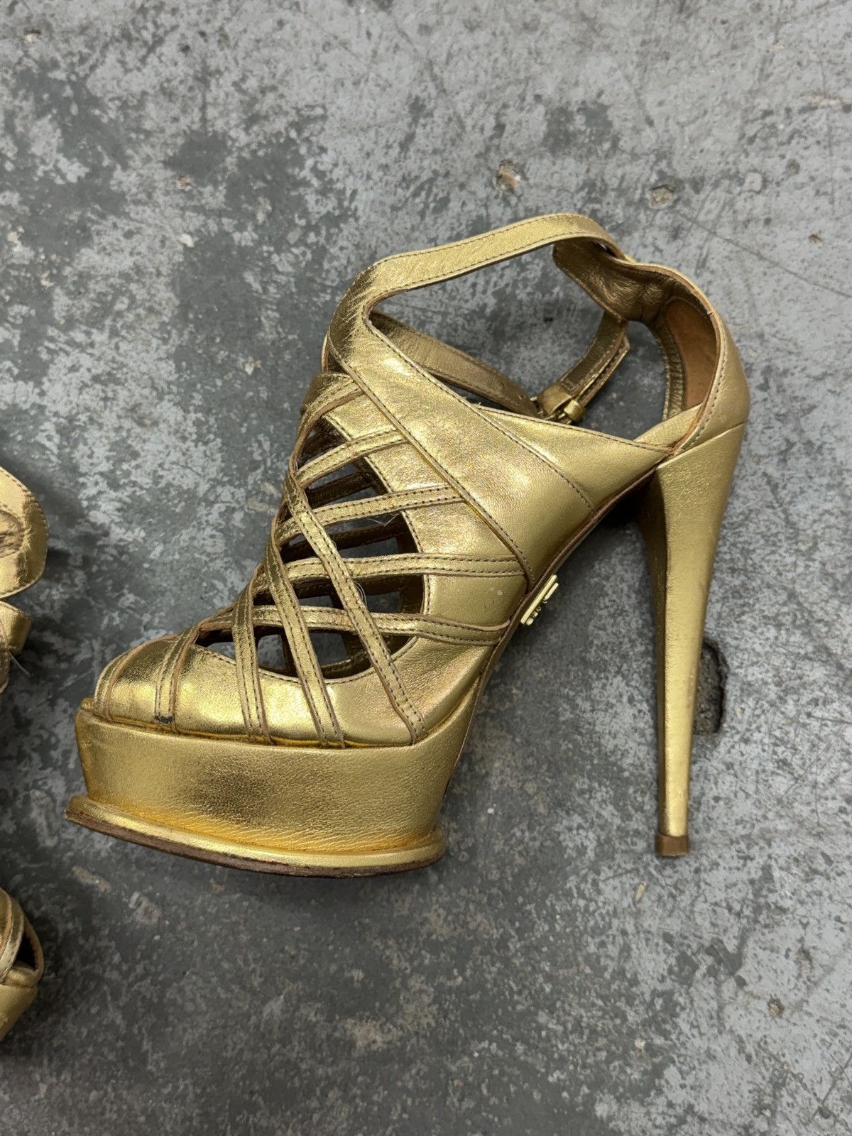 Vintage y2k Archive heels Vintage Mules Size US 8 / IT 38 - 8 Thumbnail
