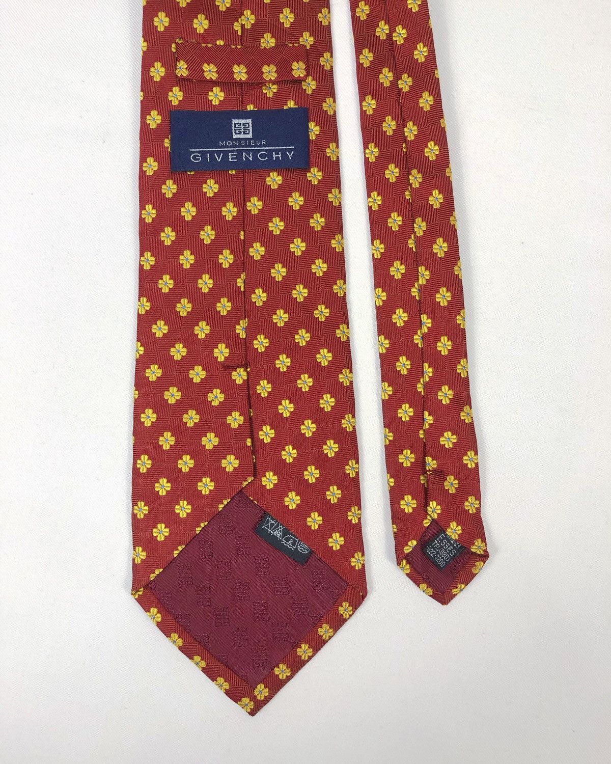 Givenchy Rare Vintage Monsieur Givenchy Silk Tie Size ONE SIZE - 3 Thumbnail