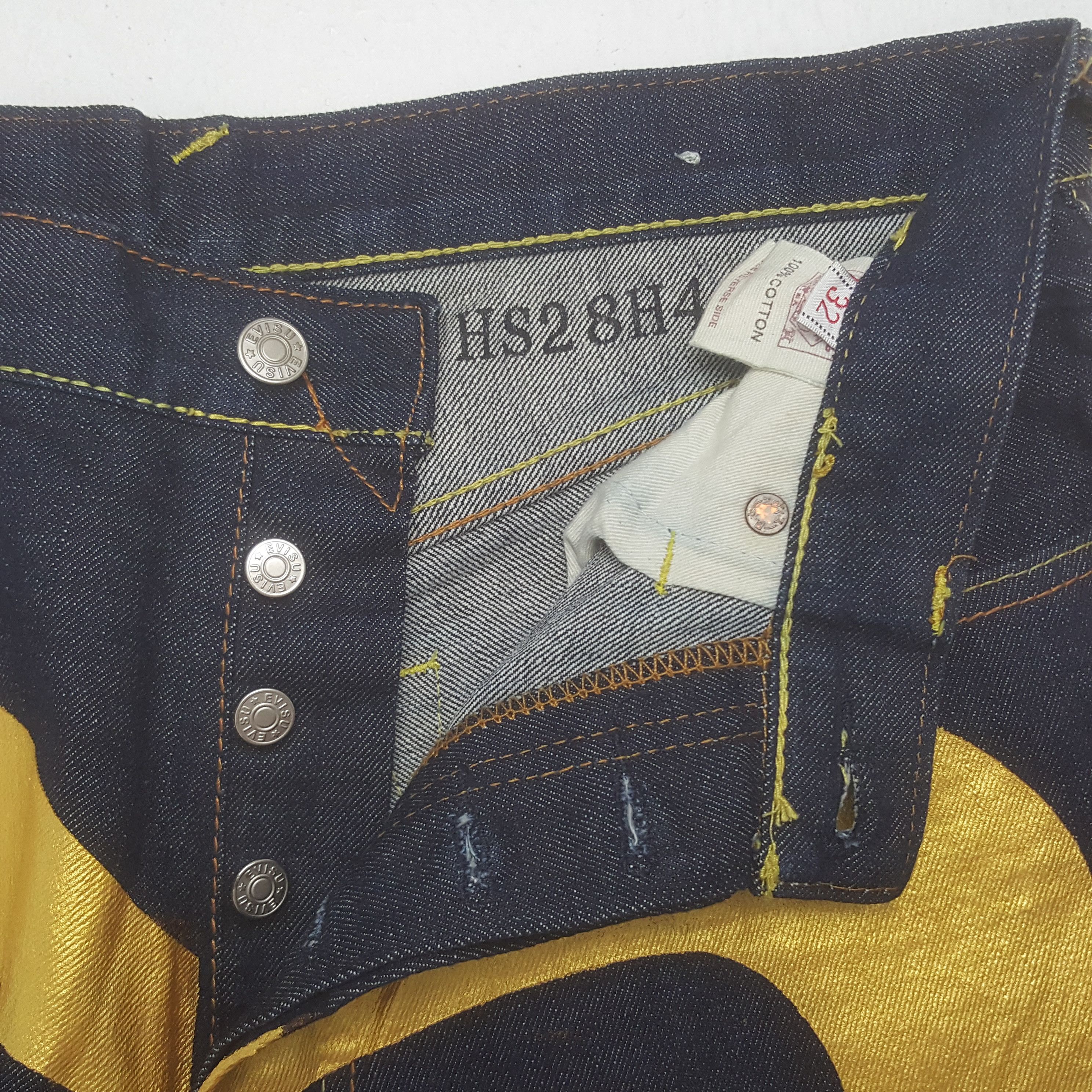 Evisu × Vintage Vintage Evisu Japan Custom Daicock Art Denim Jeans Size US 31 - 13 Thumbnail