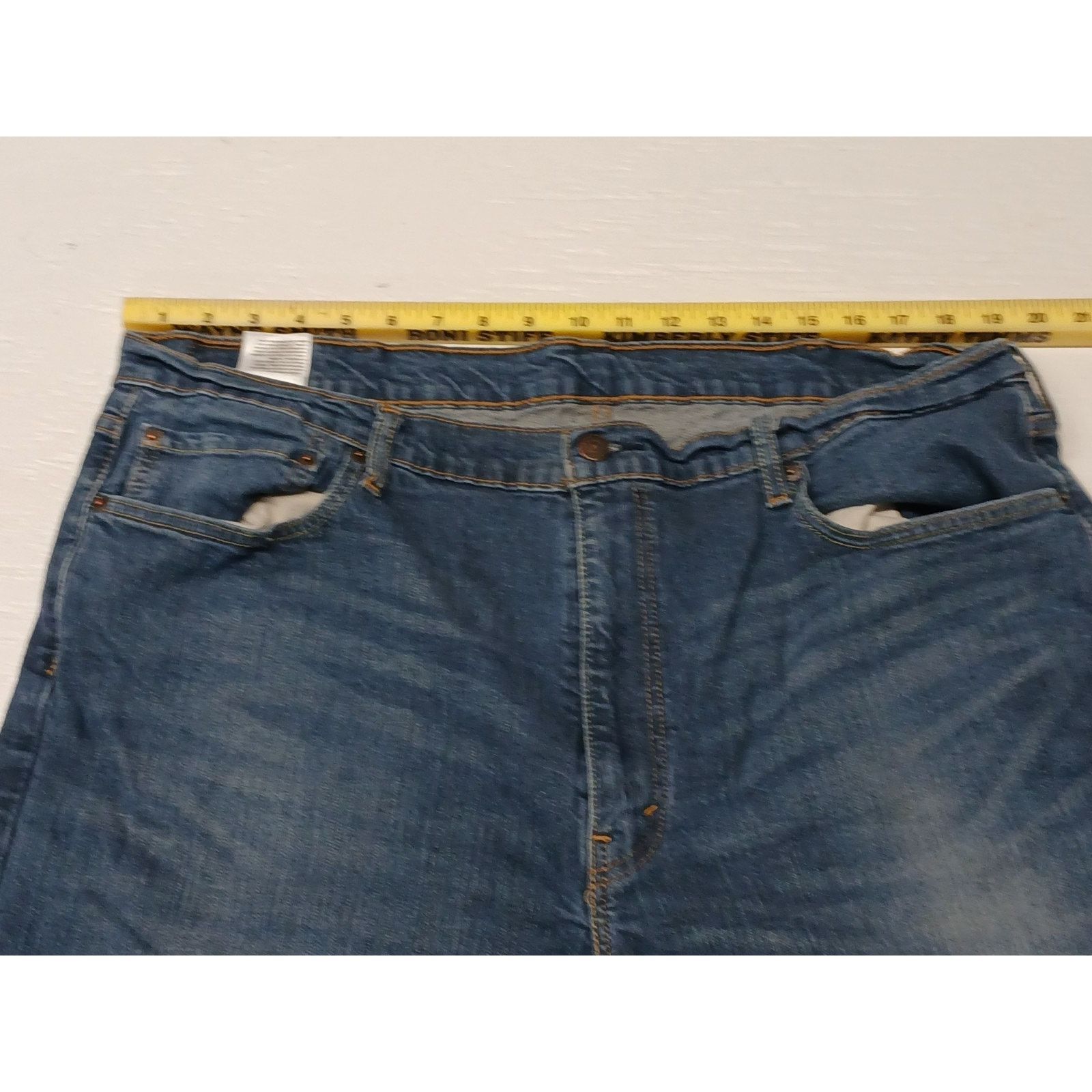 Levi's Levi Strauss (42x32) Relaed Boot Cut Casual Blue Denim Jeans Size US 42 / EU 58 - 6 Thumbnail