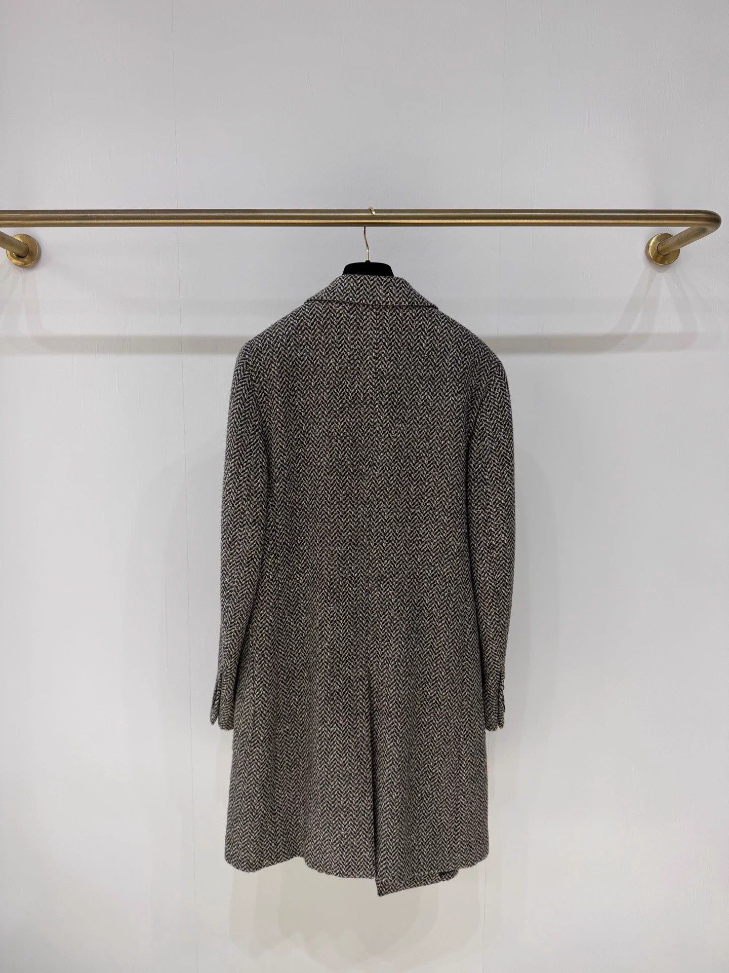 Loro Piana Loro Piana houndstooth gray brown mid overcoat new Size M / US 6-8 / IT 42-44 - 7 Thumbnail