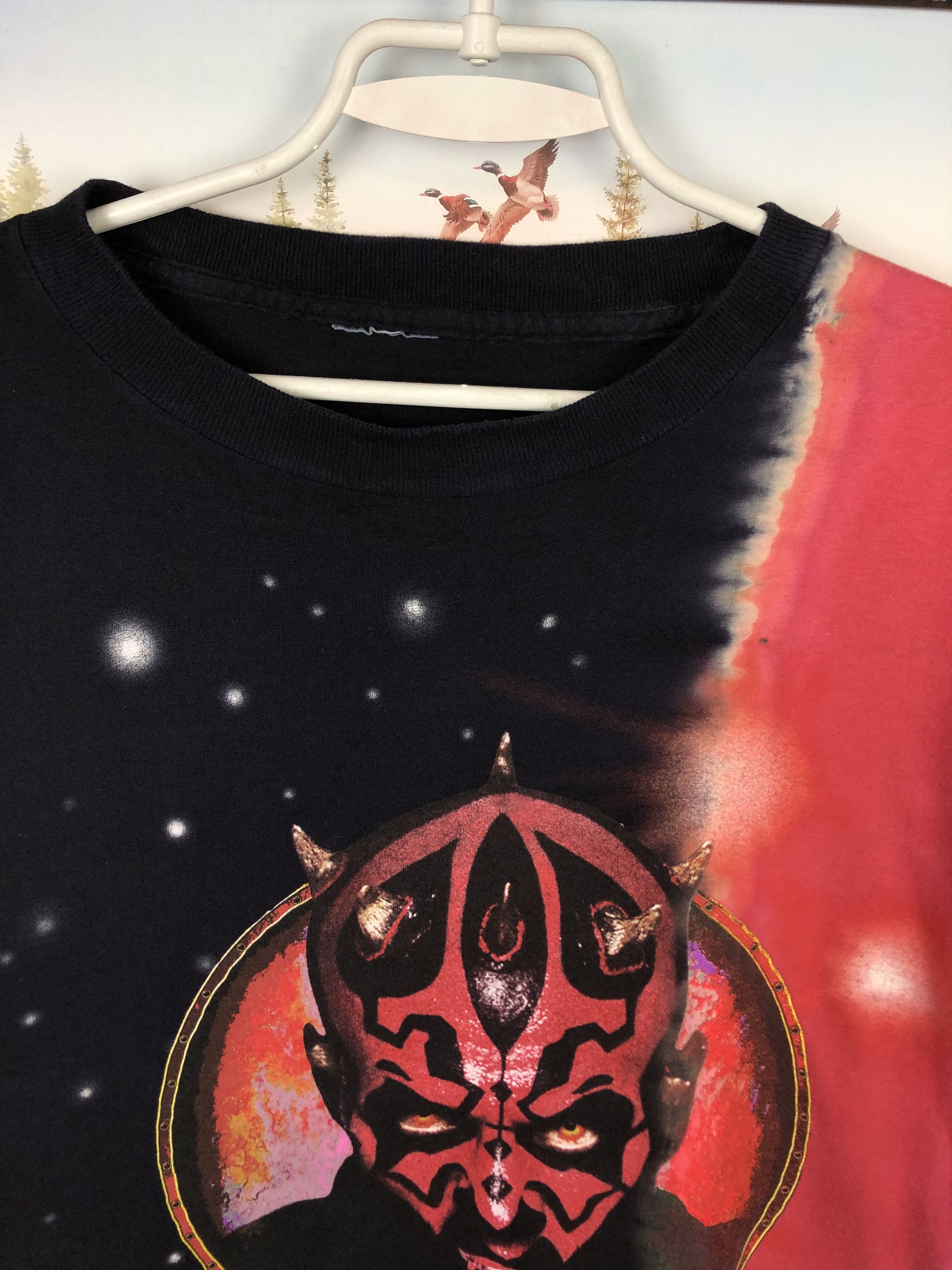 Vintage Vintage 90's Star Wars Darth Maul Tie Dye Graphic Shirt Tee Size US XL / EU 56 / 4 - 4 Thumbnail