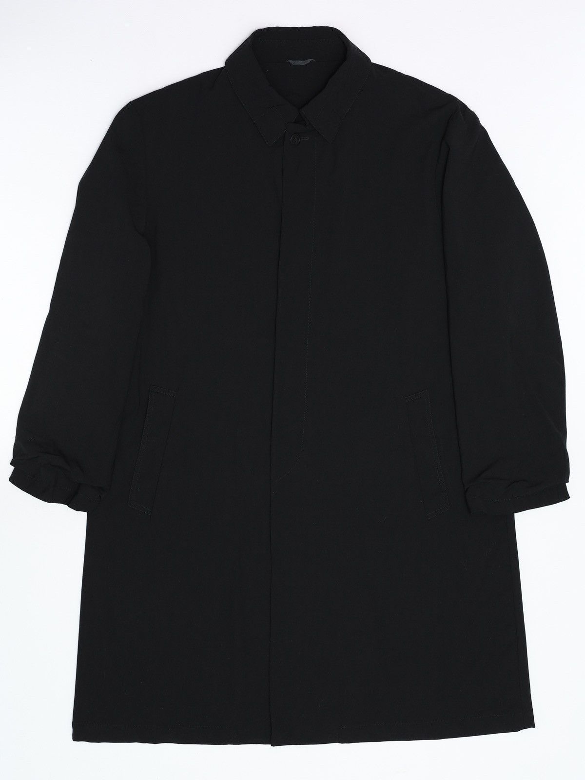 Versace 80s Gianni Versace Couture Vintage Black Light Coat Trench Size US XL / EU 56 / 4 - 2 Thumbnail