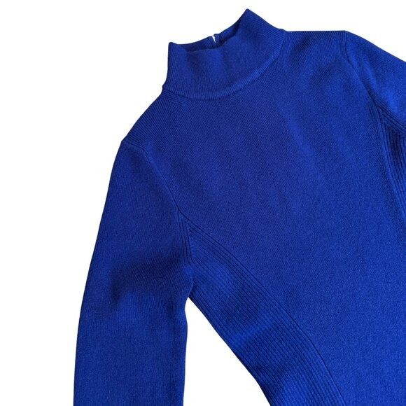 Other NO NAME Blue Cashmere Turtleneck Sweater $399 EUC Small Size S / US 4 / IT 40 - 2 Thumbnail