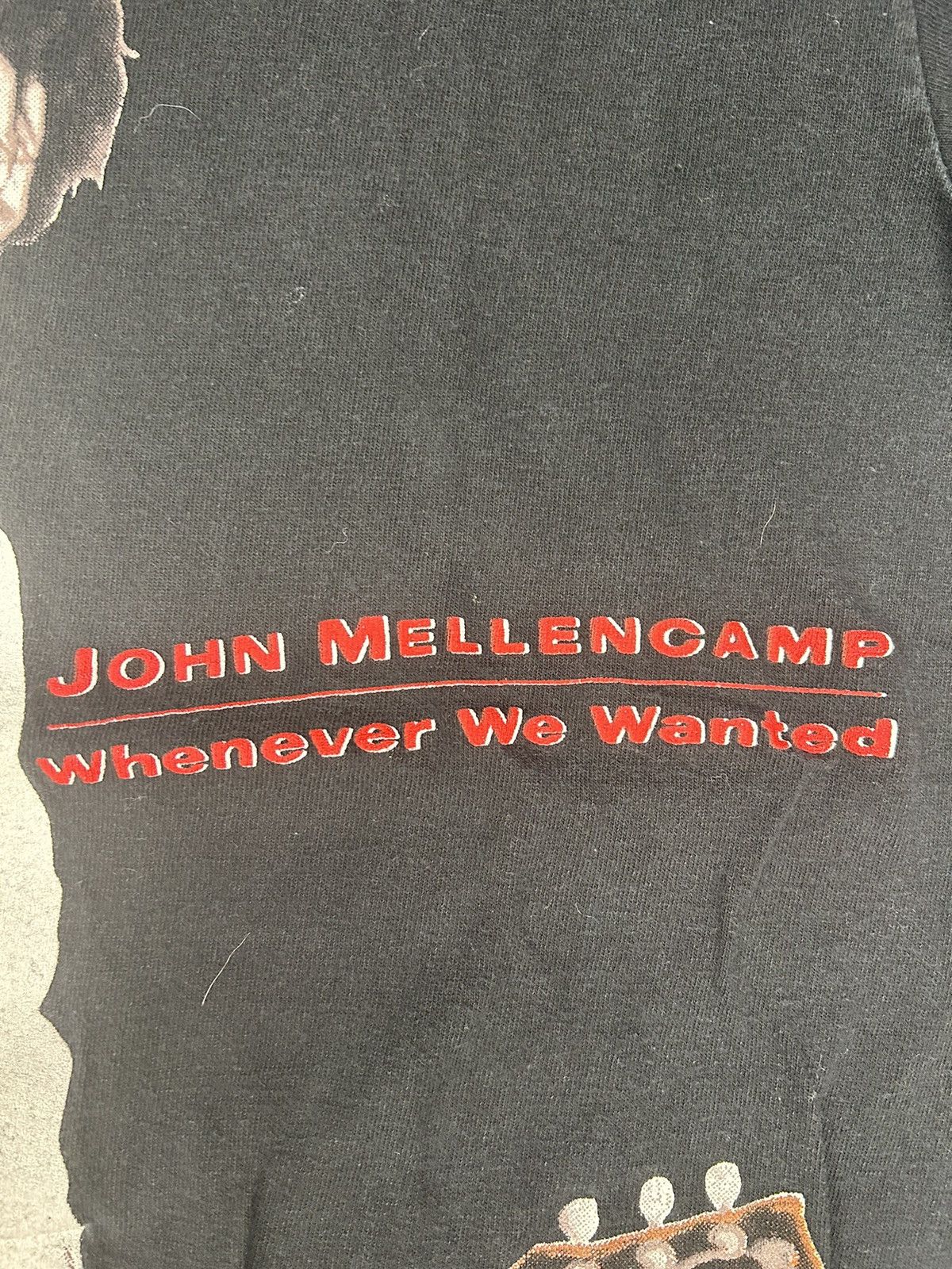 Band Tees Crazy Vintage 90s Essential John Mellencamp Black Band Shirt Size US S / EU 44-46 / 1 - 3 Thumbnail