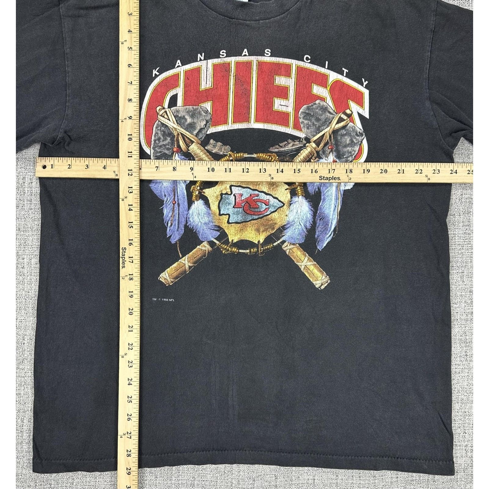 Salem Sportswear Kansas City Chiefs Shirt Sz L NFL Salem Sportswear USA 1993 Size US L / EU 52-54 / 3 - 3 Thumbnail