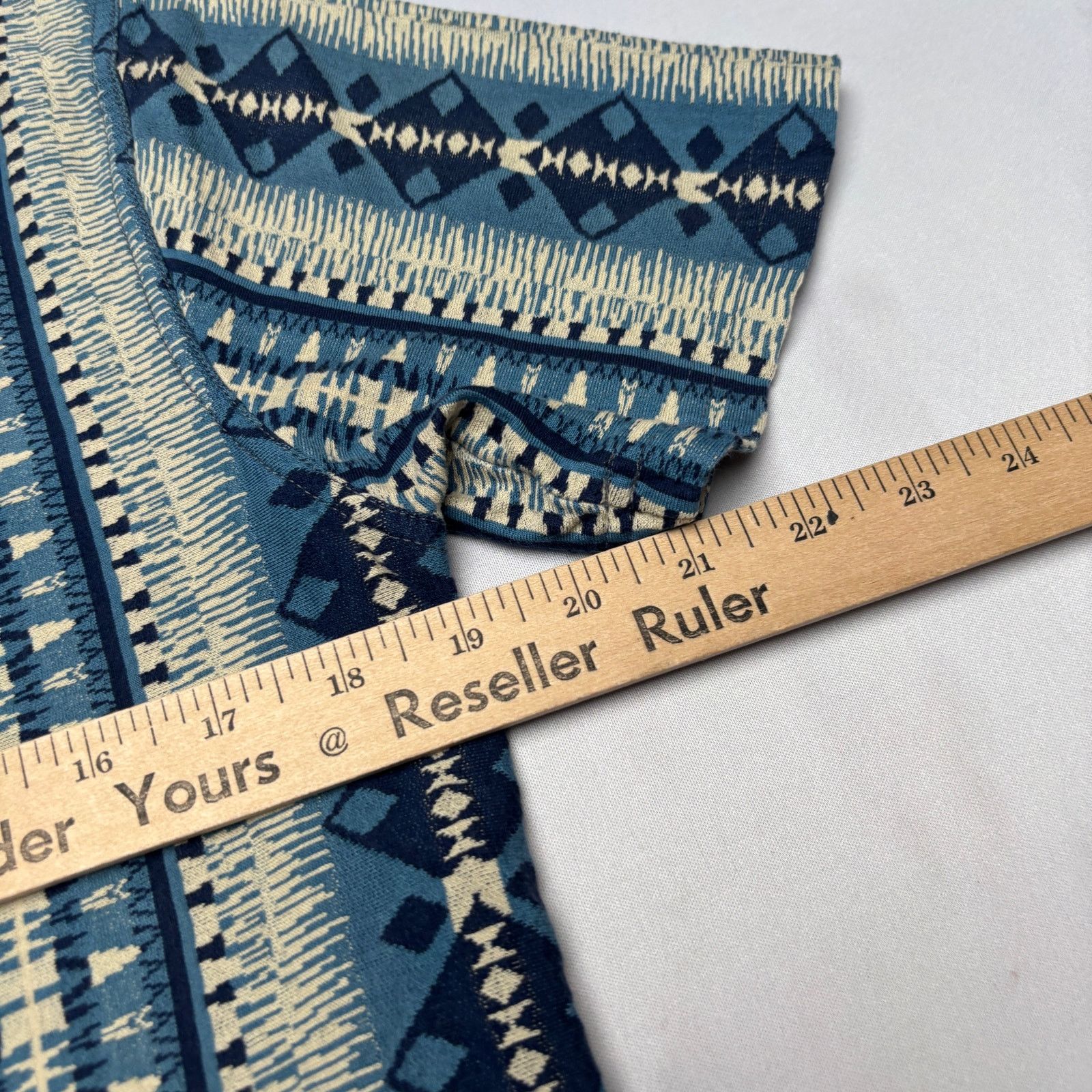 RRL Ralph Lauren RRL Double RL Ralph Lauren Jacquard Knit Jersey Henley M Size US M / EU 48-50 / 2 - 4 Thumbnail