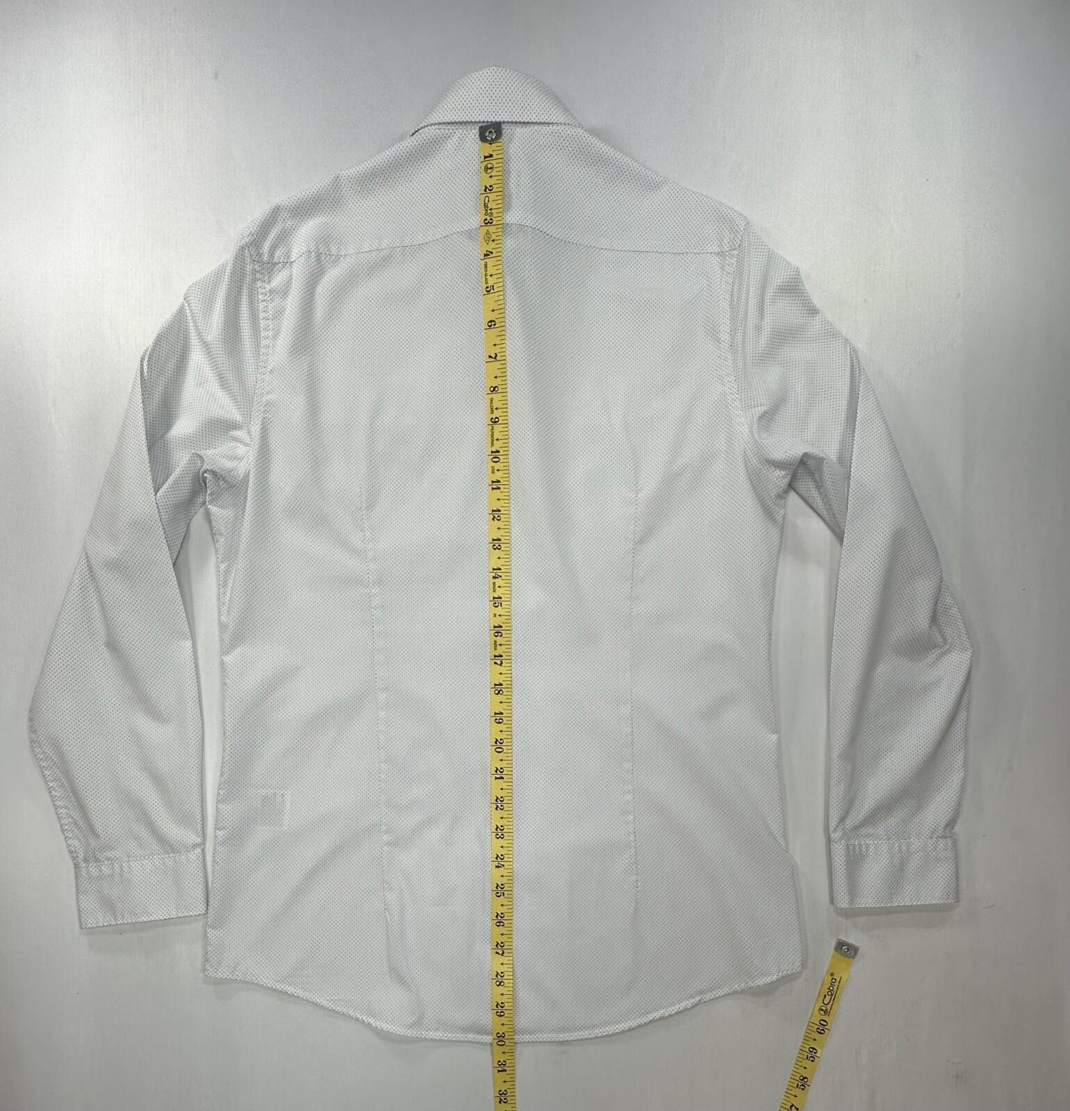 H&M H&M Easy Iron Slim Fit Pinpoint Button-Up White Mens M Size US M / EU 48-50 / 2 - 2 Thumbnail