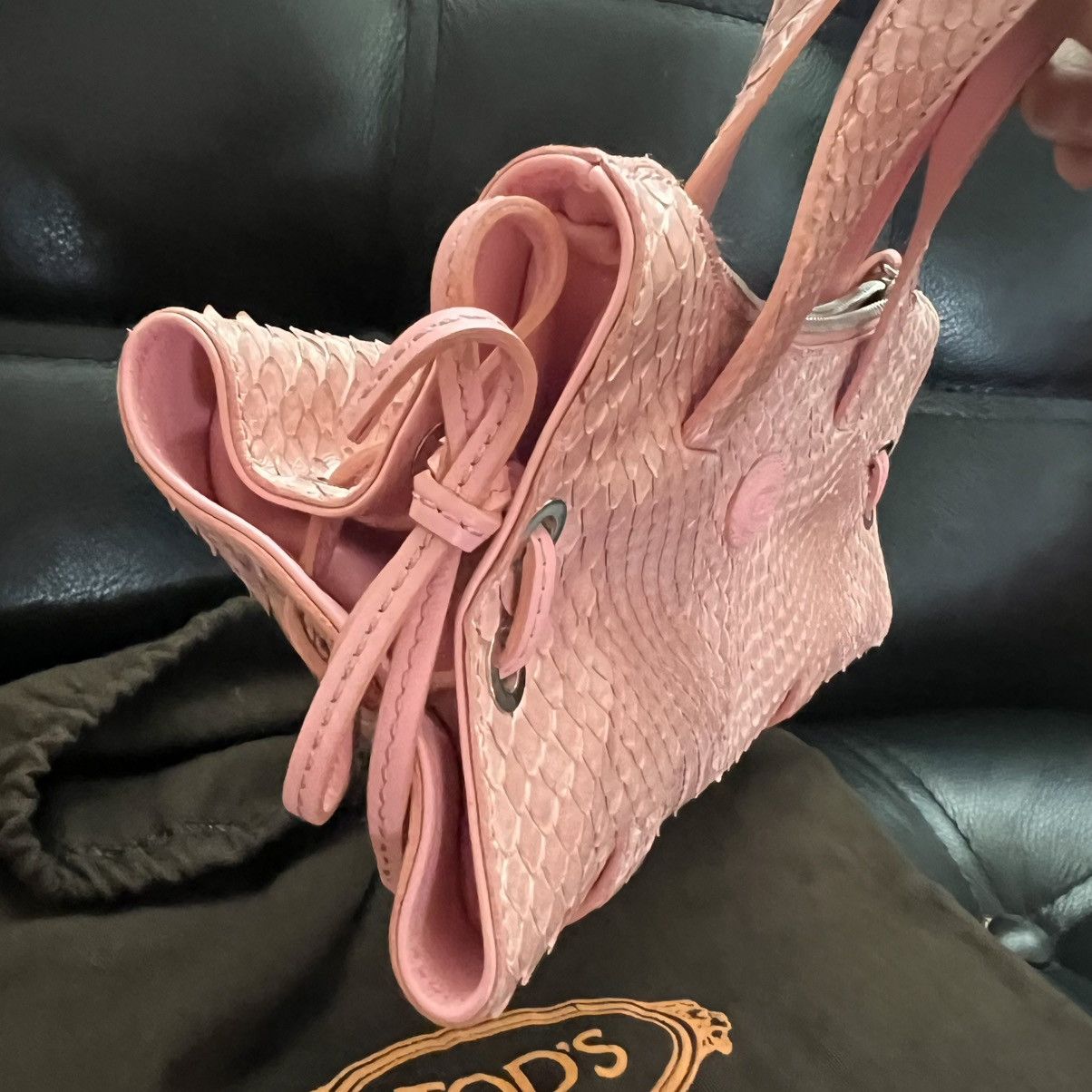 Tod's Tod’s Pink Mini Leather Bag Made in Italy w/ Dust Bag Size ONE SIZE - 4 Thumbnail