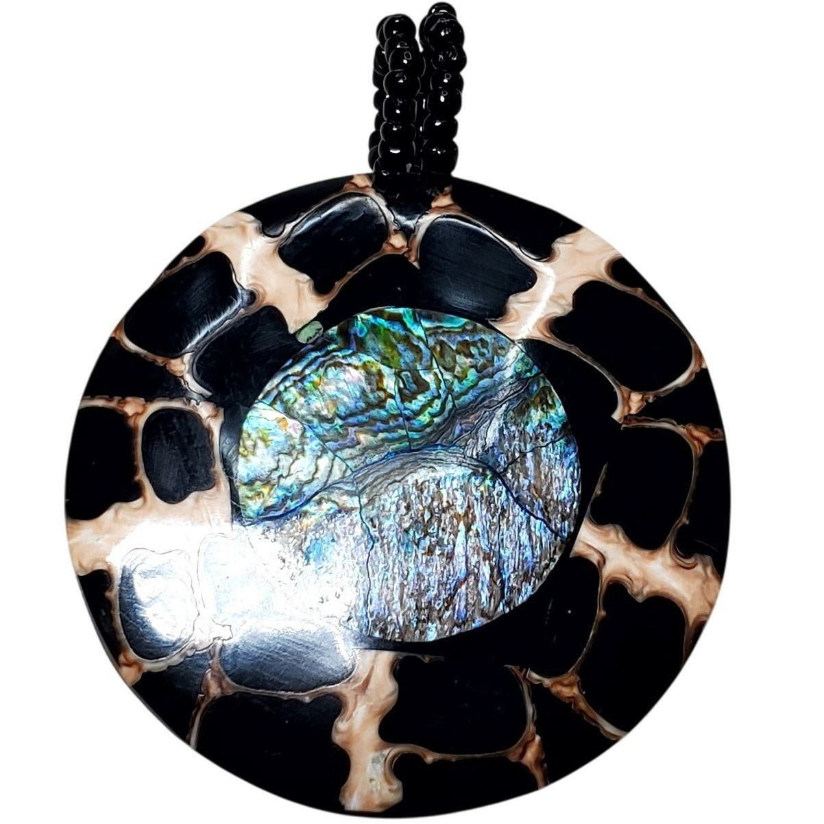 Other Hand Painted Abalone Shell Large Pendant 2.5" Size ONE SIZE - 1 Thumbnail