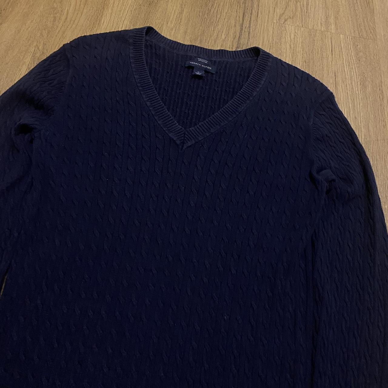 Tommy Hilfiger Navy blue Tommy Hilfiger V-neck sweater #preppy Size US M / EU 48-50 / 2 - 4 Thumbnail