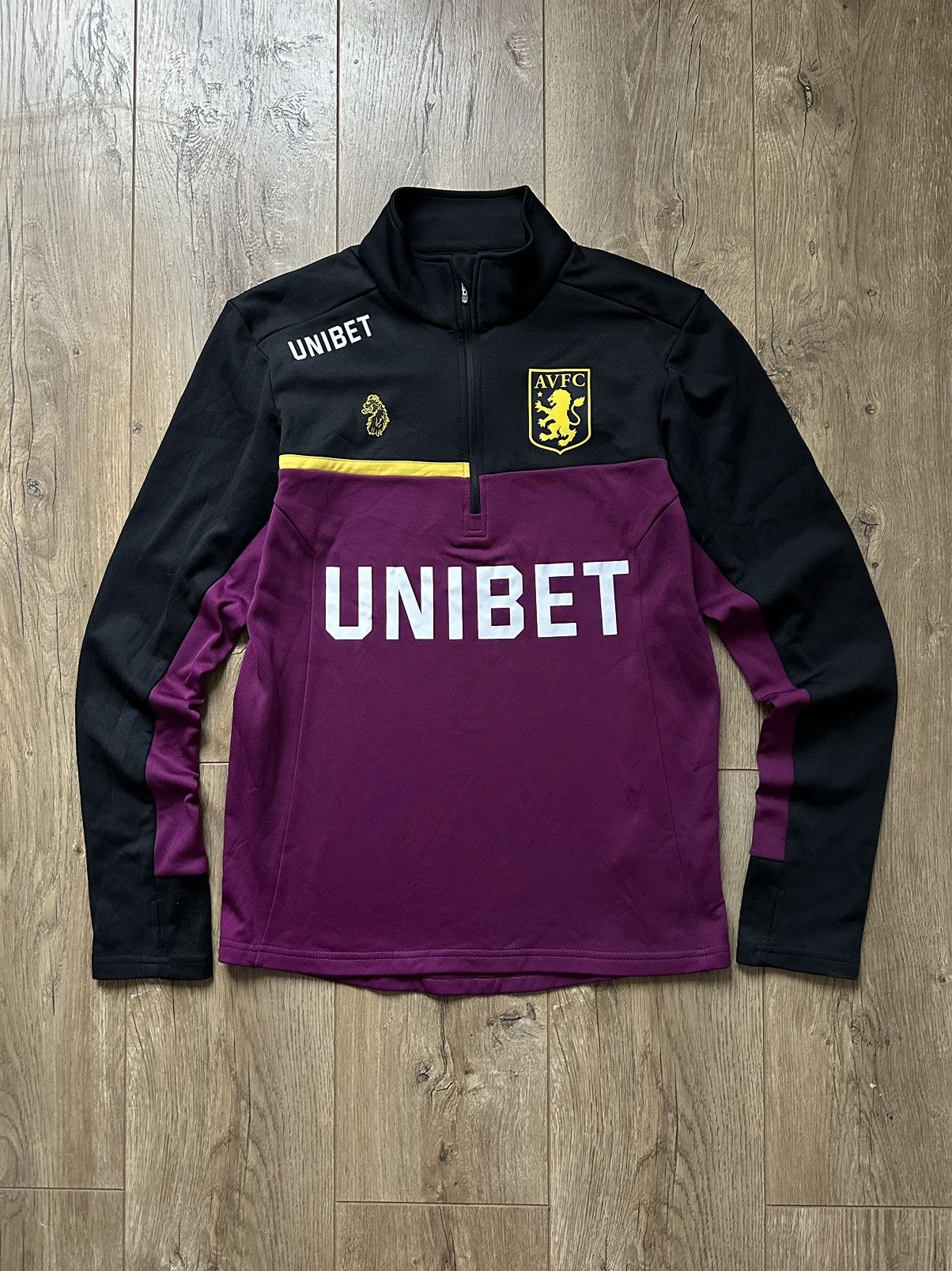 Aston Villa Luke Sport Home Football 1/2 Zip Long Sleeve