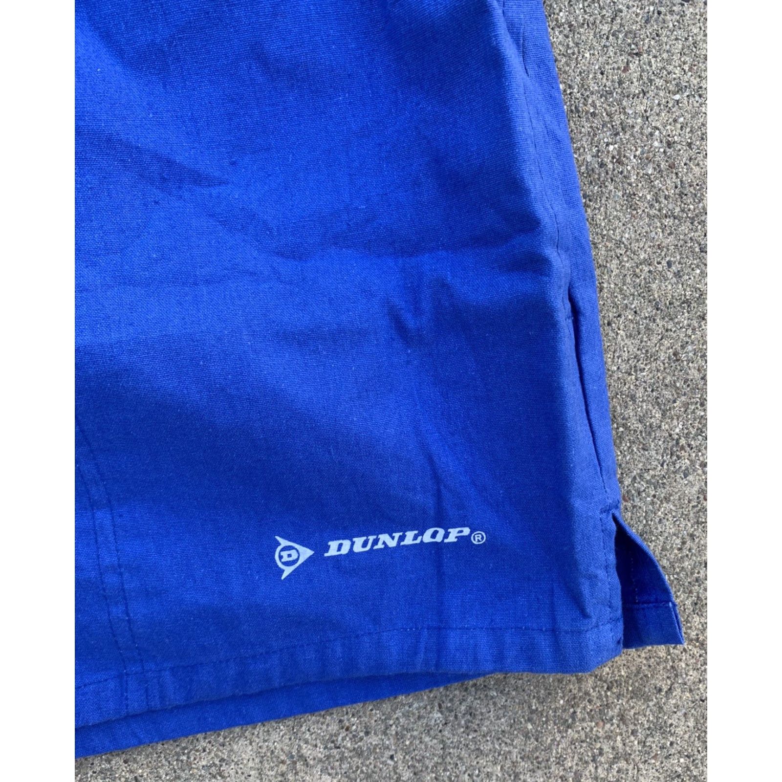 Dunlop VINTAGE Dunlop Sport Swim Shorts Trunks Short Shorts L Men Blue 100% Cotton Size US 33 - 6 Thumbnail
