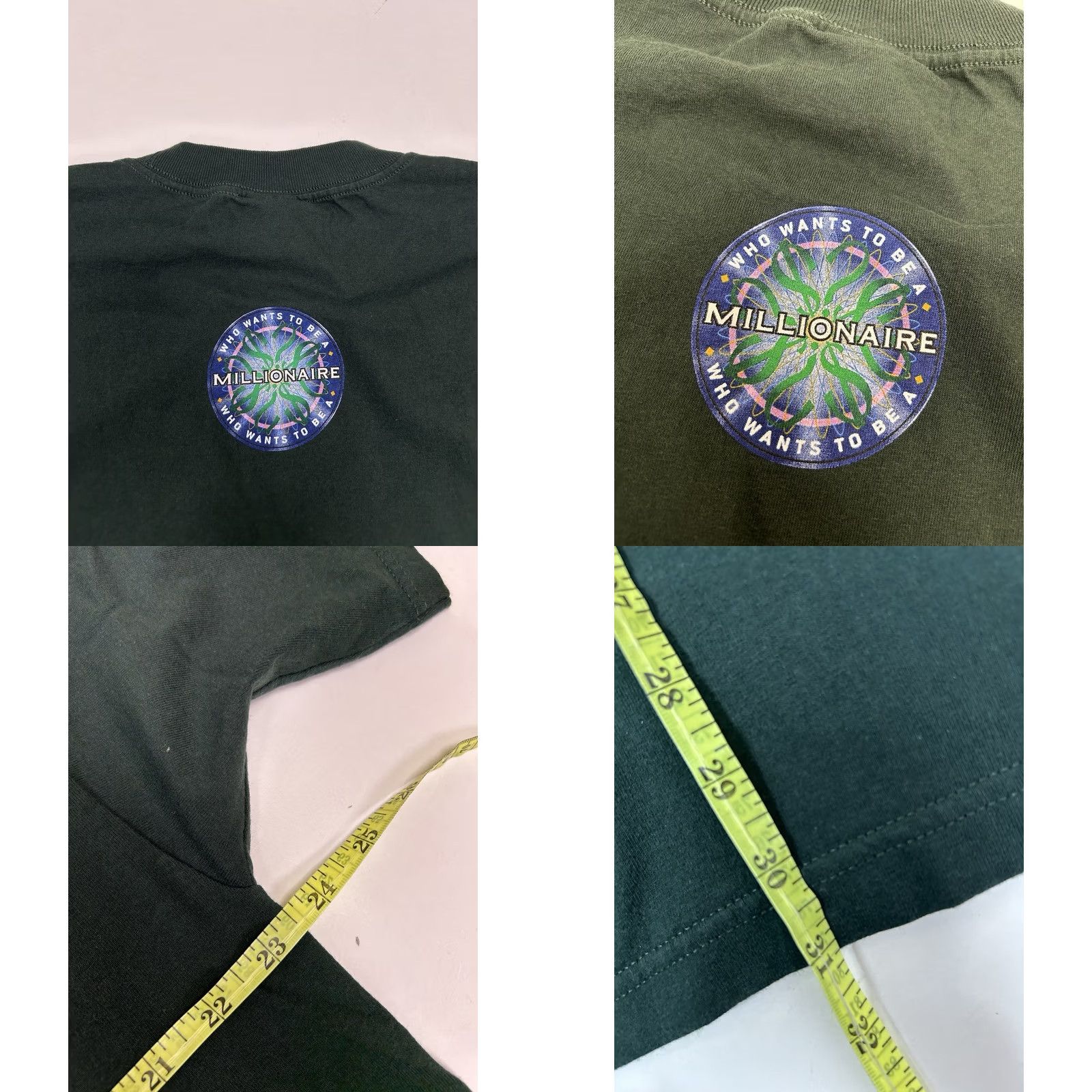 Vintage VINTAGE Who Wants To Be A Millionaire Shirt Regis Philbin XL Green 90s TV Show Promo Tee Size US XL / EU 56 / 4 - 9 Thumbnail