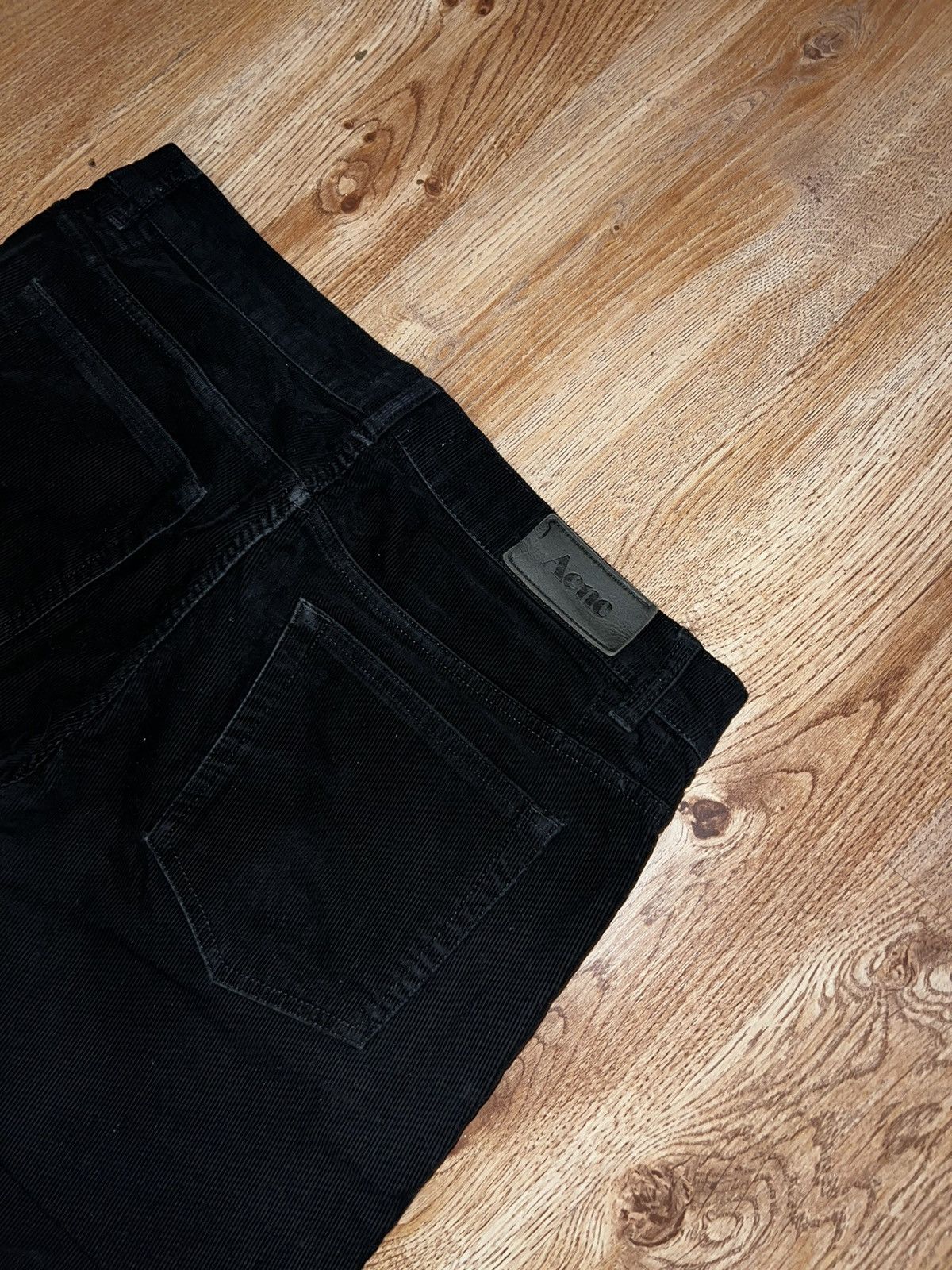 Acne Studios × Velvet × Vintage Acne Ace Cord Black 33/34 Size US 32 / EU 48 - 2 Thumbnail