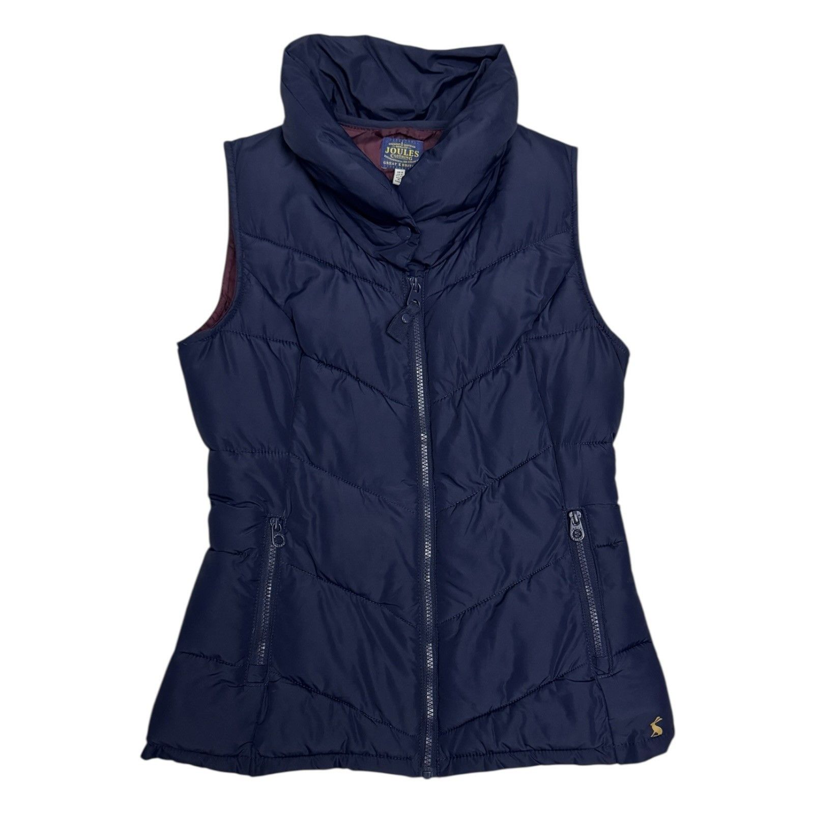 Other JOULES Luxury Blue Equestrian Winter Puffer Vest Size 4 Size S / US 4 / IT 40 - 1 Thumbnail