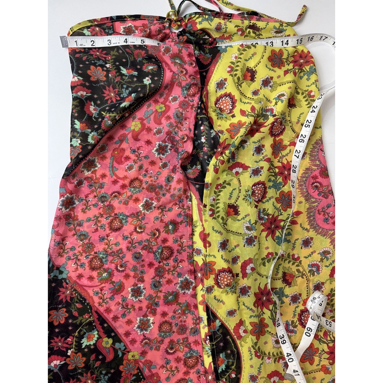 Shein SHEIN Halter Maxi Dress Boho Floral Open Swim Cover Small Size S / US 4 / IT 40 - 7 Thumbnail