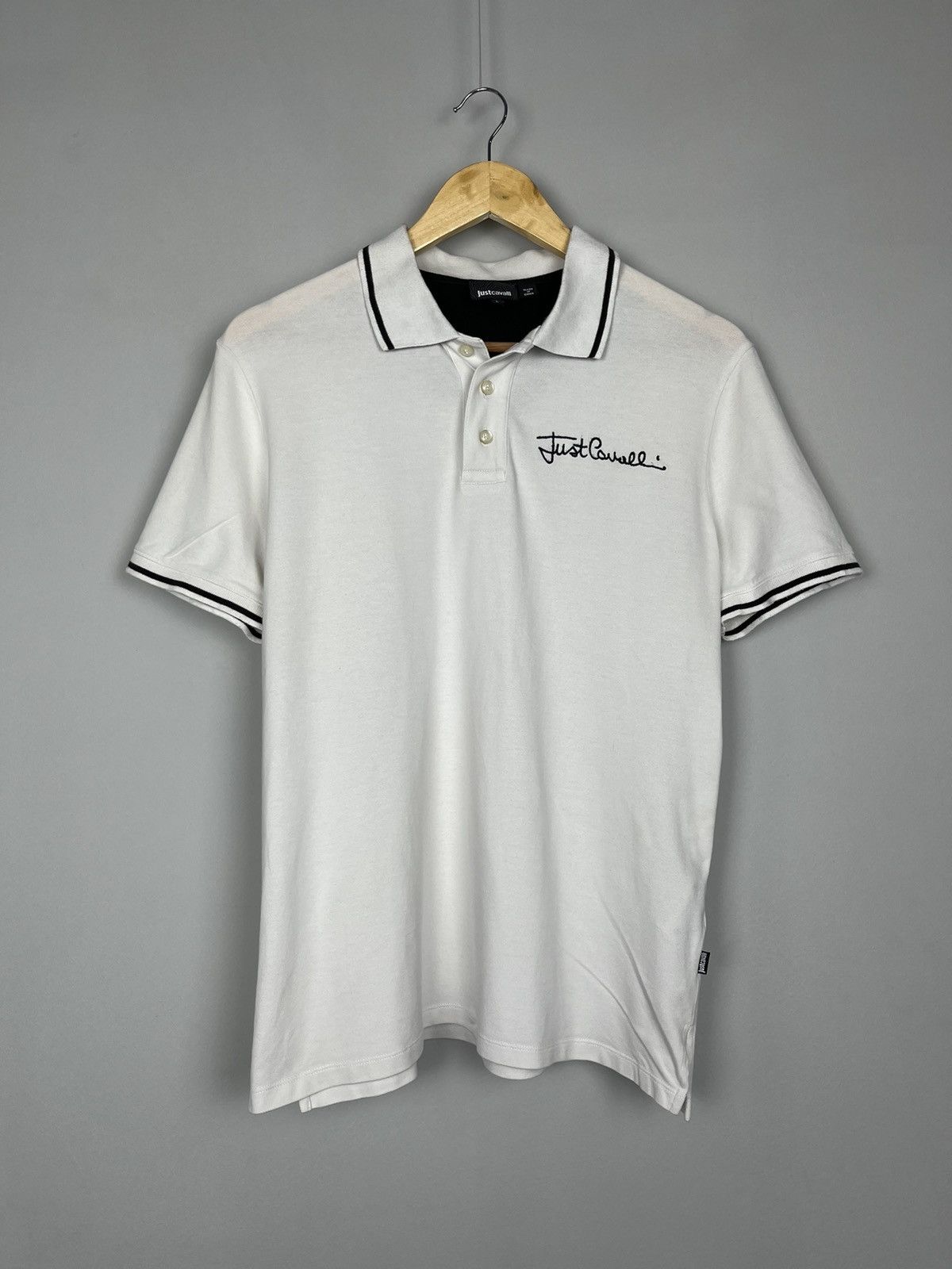 Just Cavalli × Roberto Cavalli Just Cavalli Logo Print Luxury Lux Polo Size US L / EU 52-54 / 3 - 2 Thumbnail