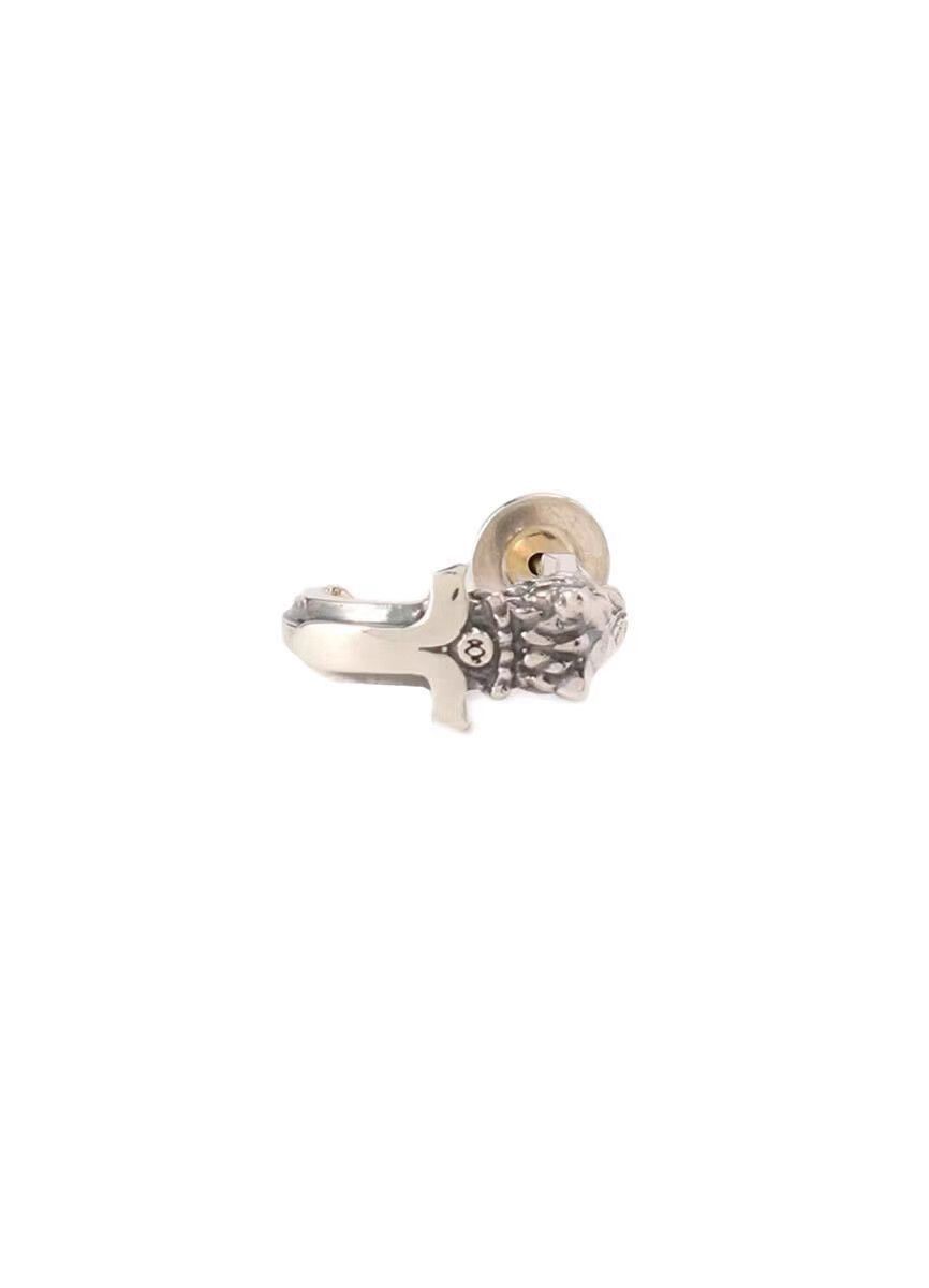 Yohji Yamamoto Silver Decorative Ring with Intricate Detailing Size ONE SIZE - 1 Thumbnail