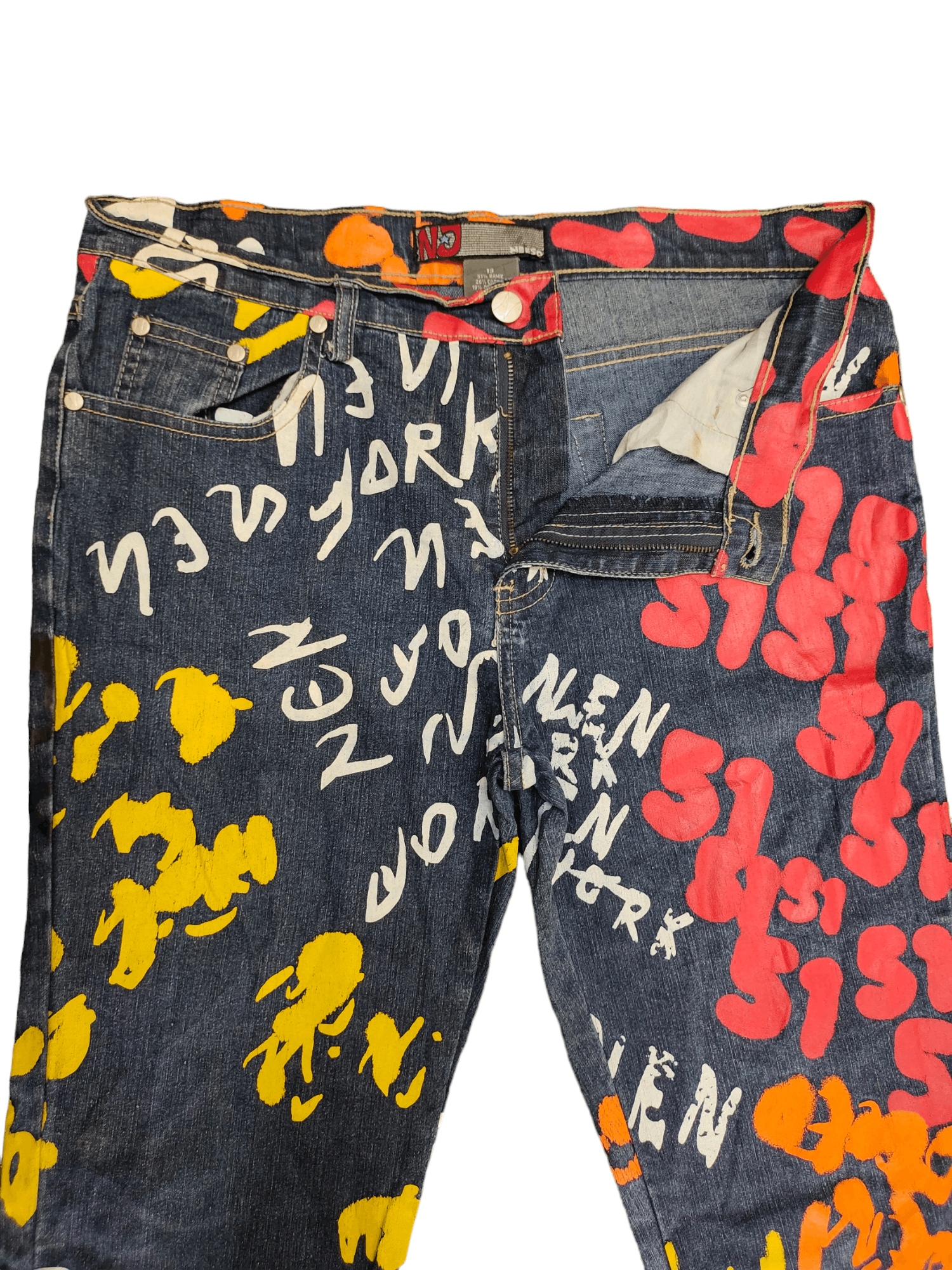 Hysteric Glamour Flare Jeans Neeso Fullprint Bootcut Y2k Goa Jpg Hysterics Size US 32 / EU 48 - 10 Thumbnail