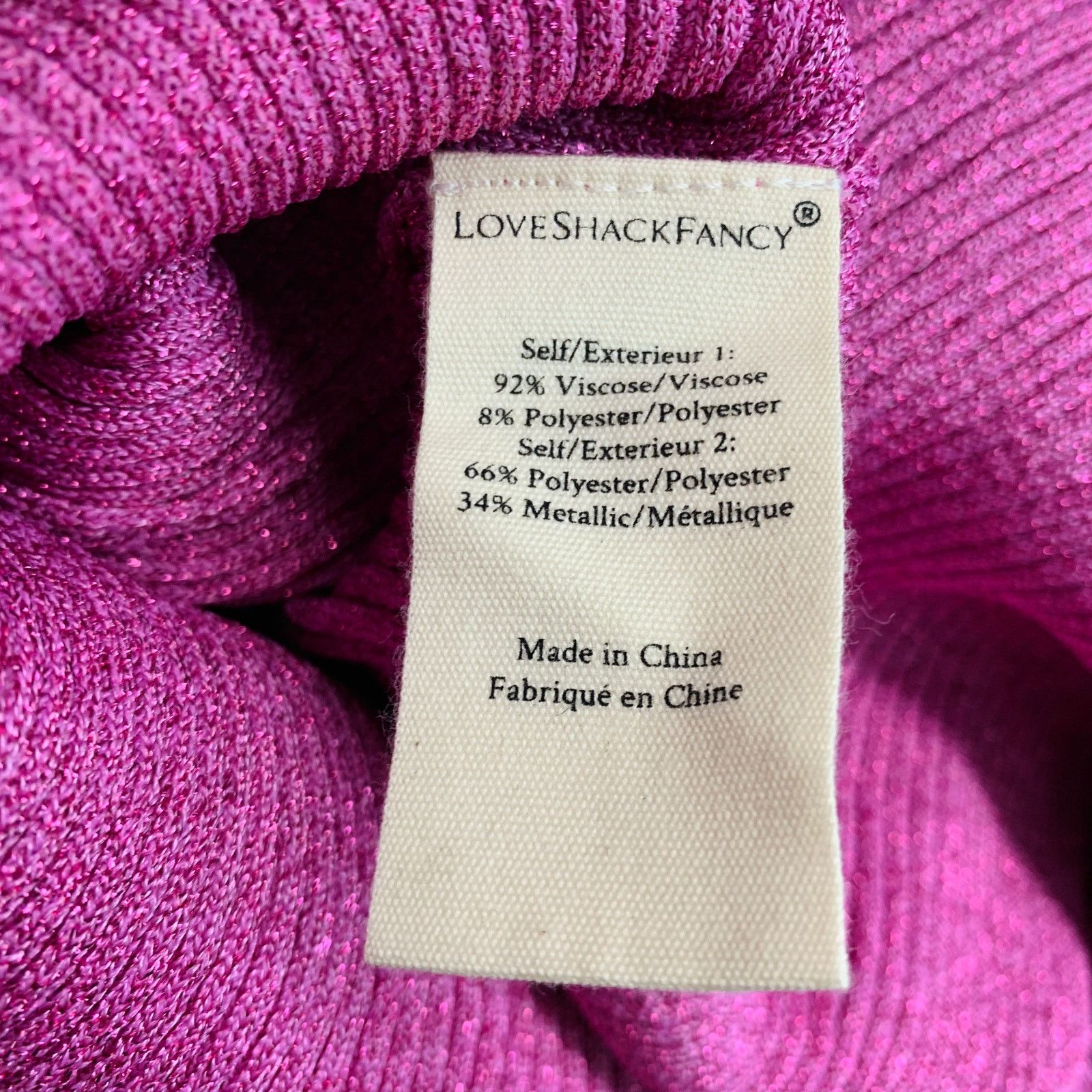 LoveShackFancy LOVESHACKFANCY Size XS Pink Viscose Ribbed Cutout Dress Size XS / US 0-2 / IT 36-38 - 6 Thumbnail