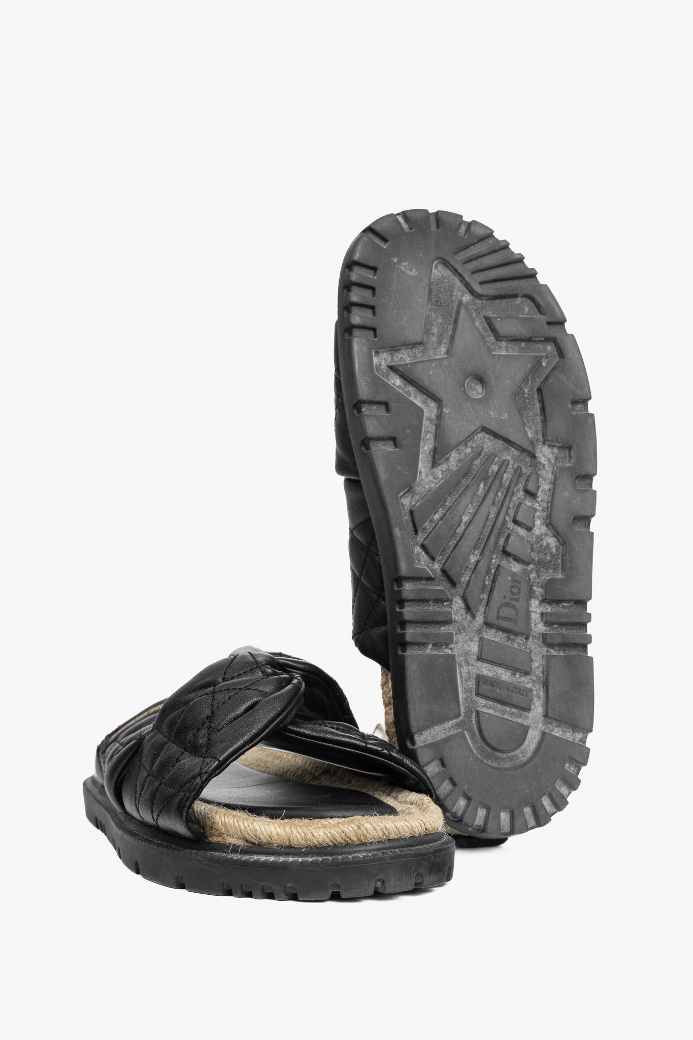 Dior Christian Dior DTwist Black Cannage Quilted Slide Sandals Size US 8.5 / IT 38.5 - 5 Thumbnail