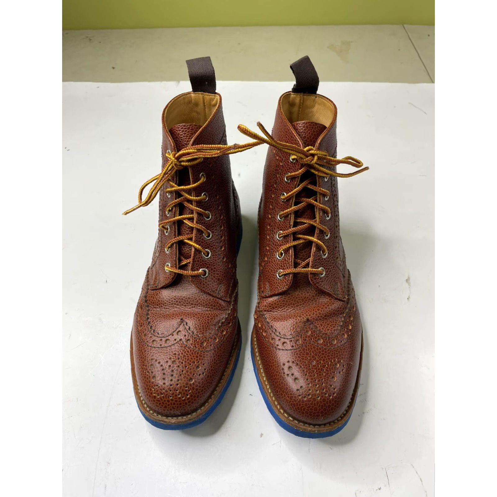Mark McNairy VINTAGE Mark McNairy Bootie Boots Leder Scotch Grain Braun Unisex US 8 UK 6 Leather Upper Leather Brown 40.5 40 40,5 Saucony? Size US 8 / EU 41 - 4 Thumbnail