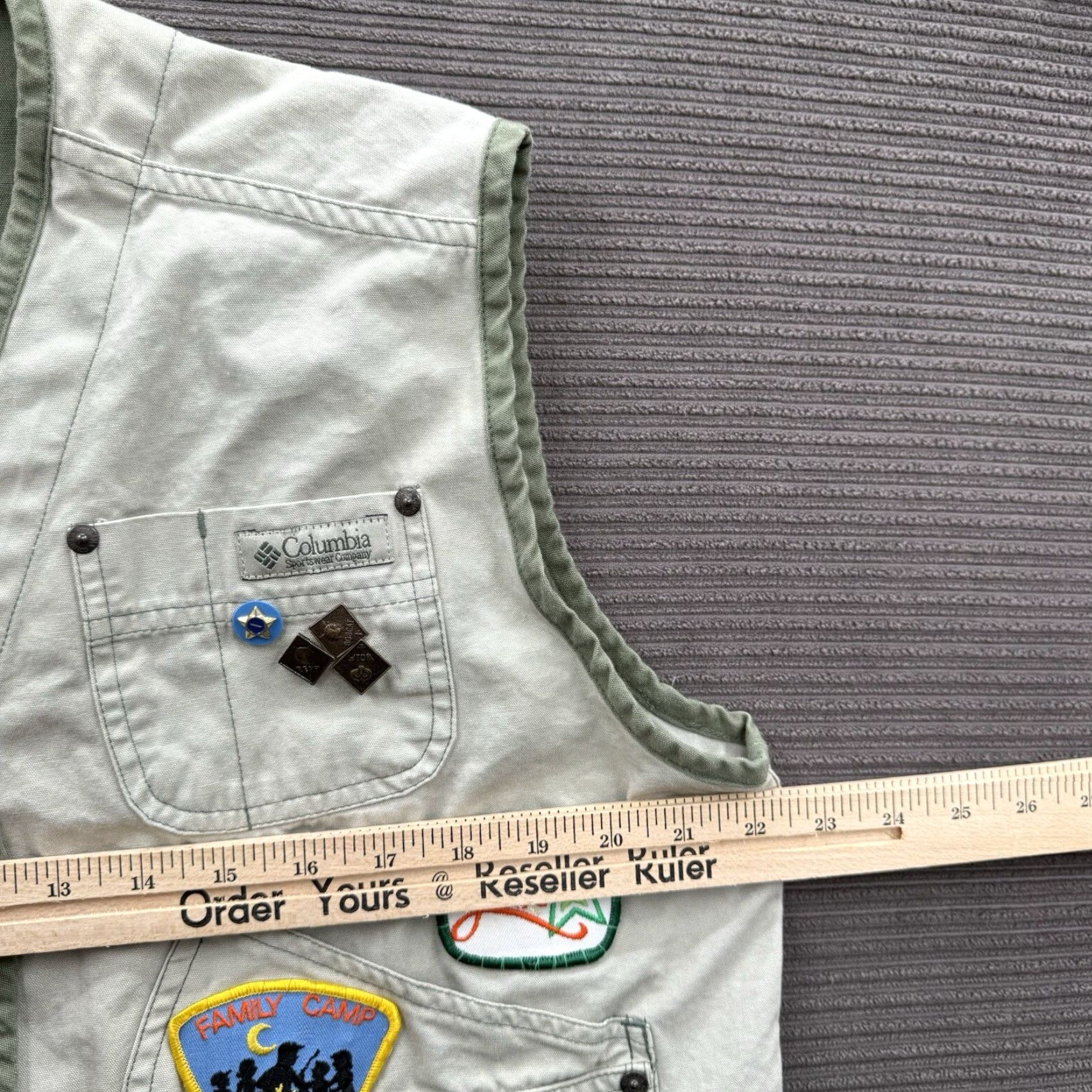 Vintage VINTAGE Columbia Vest Women M Brown Cotton Patches Outdoors Hiking Mens? Size M / US 6-8 / IT 42-44 - 4 Thumbnail