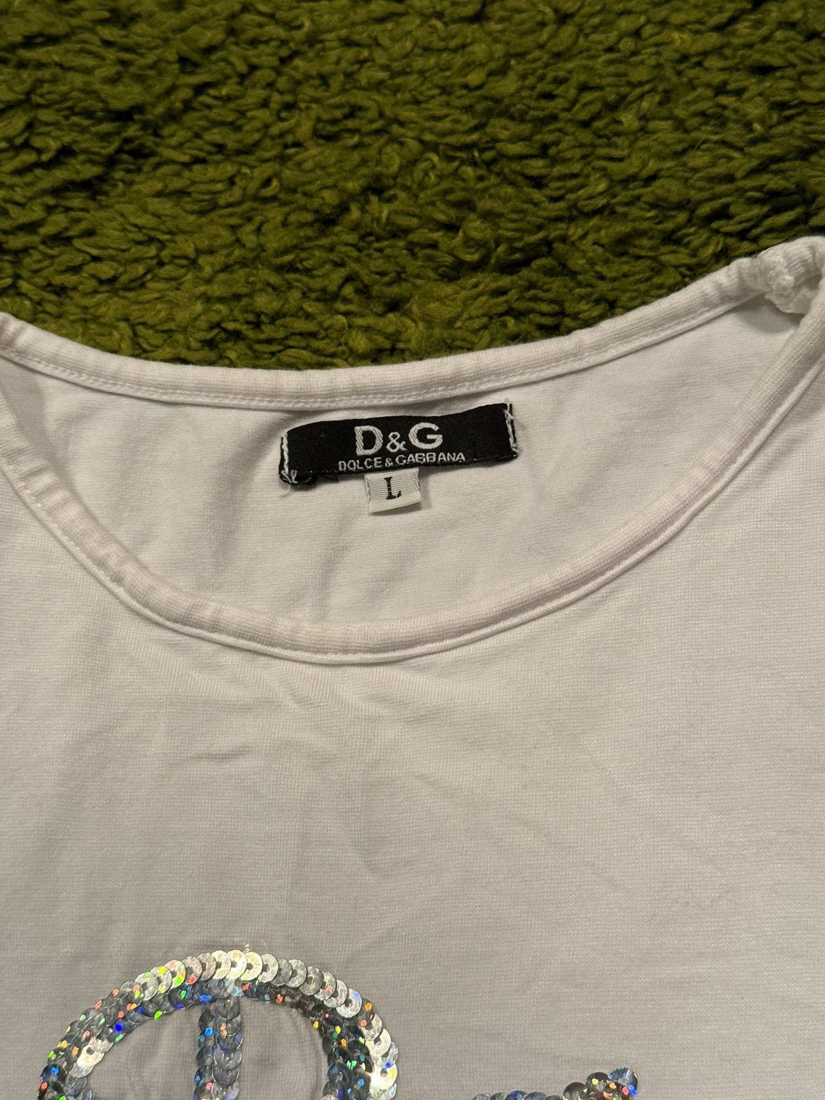 Designer × Dolce & Gabbana × Vintage Dolce & Gabbana D&G 2000s vintage Y2K centre logo t-shirt Size L / US 10 / IT 46 - 3 Thumbnail