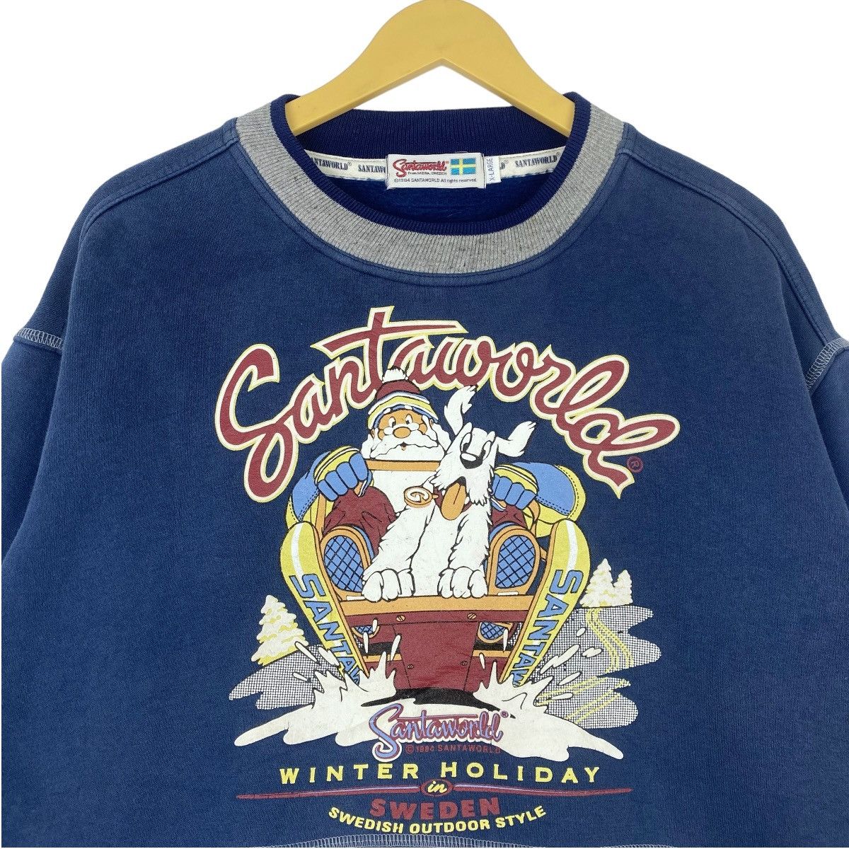 Designer × Vintage Santa World Sweden Sweatshirt Crewneck Pullover Jumper Size US XL / EU 56 / 4 - 2 Thumbnail