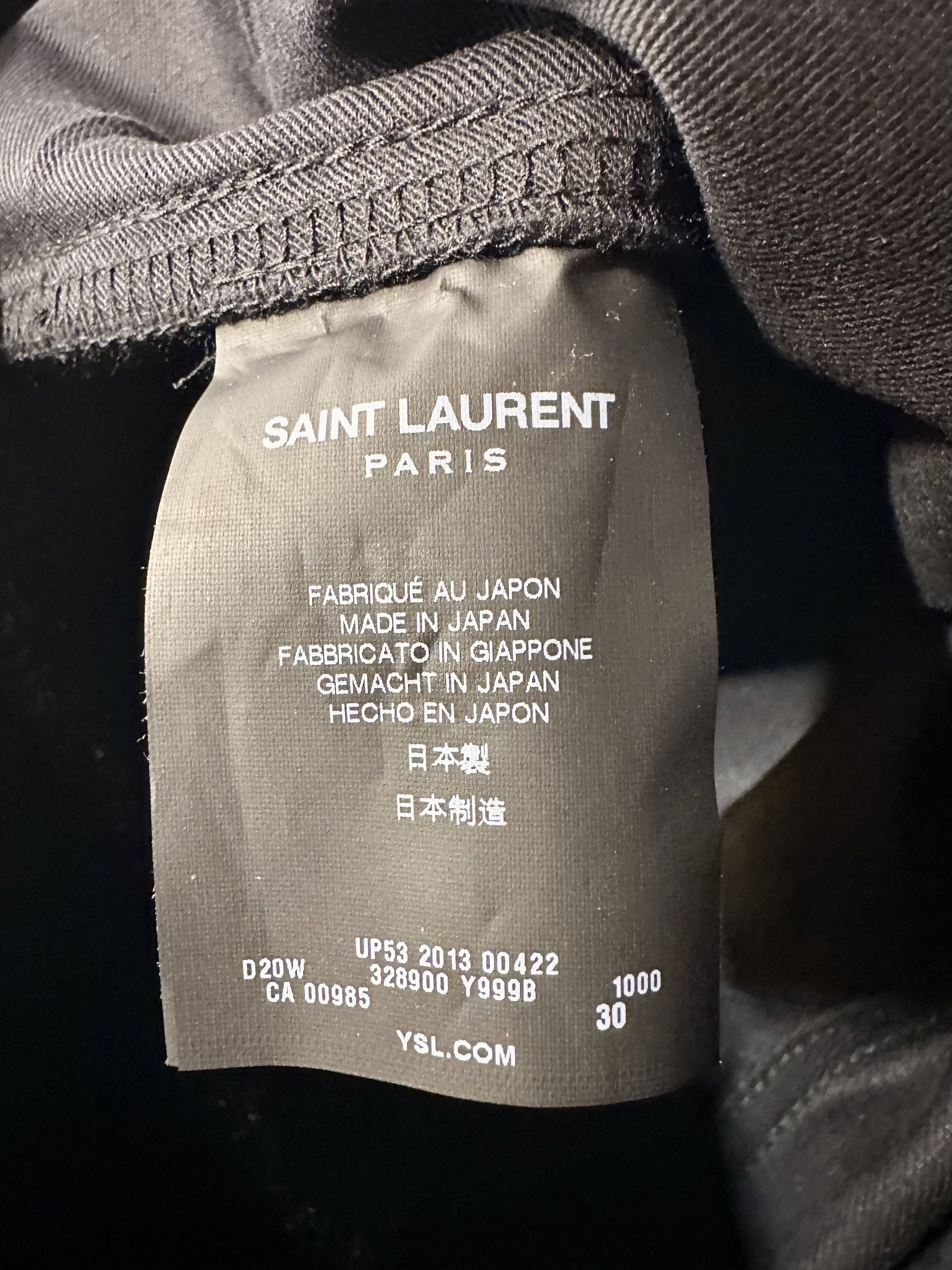 Hedi Slimane × Saint Laurent Paris AW13 RAW BLACK DENIM JEAN | D01 | SLIM FIT Size US 30 / EU 46 - 8 Thumbnail