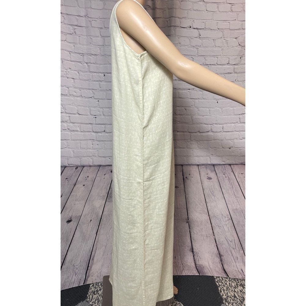 Chicos New Chico's Design Linen Sleeveless Maxi Dress Size 0 US S Size S / US 4 / IT 40 - 3 Thumbnail
