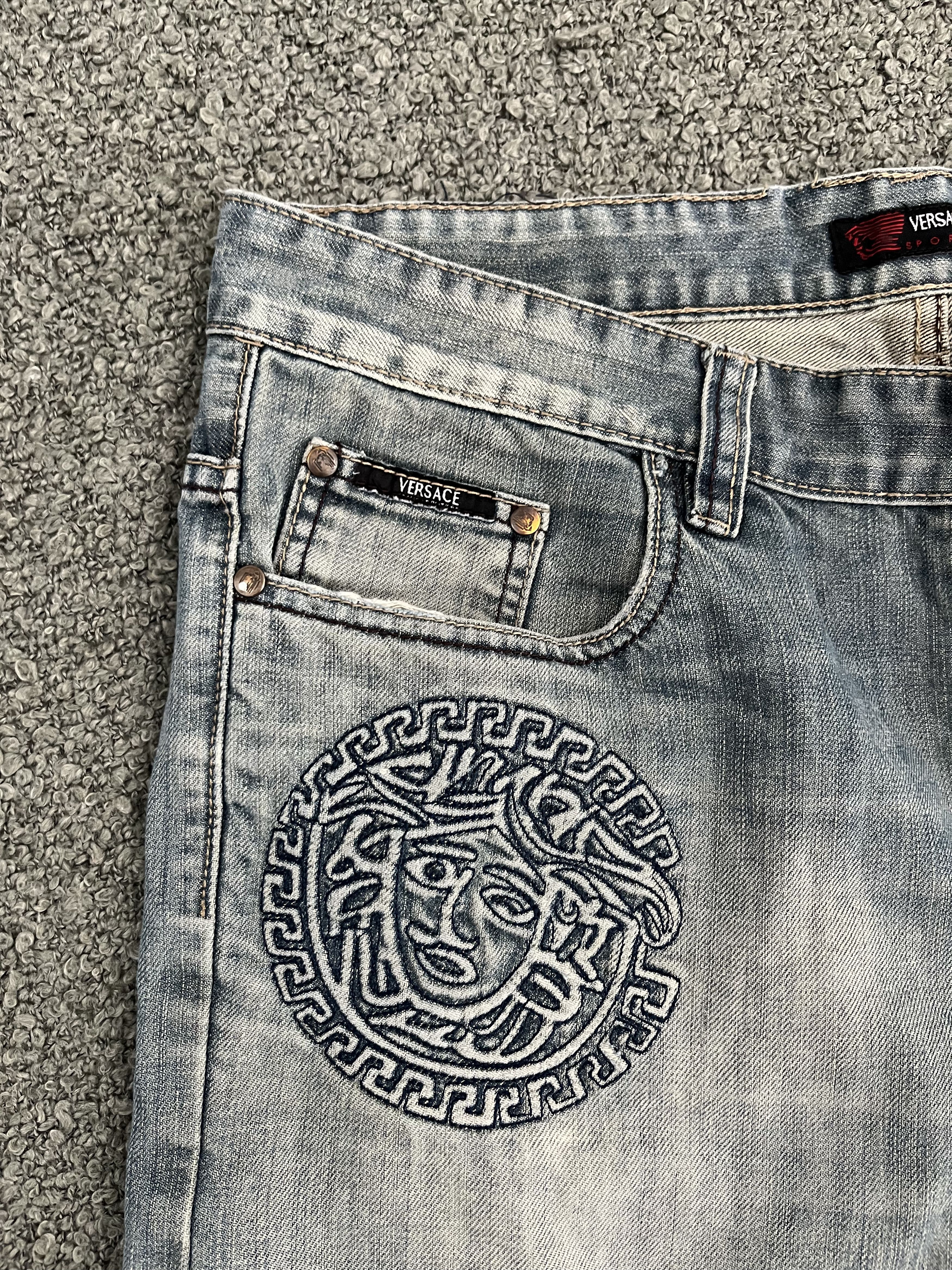 Versace Vintage Versace Medusa Denim Size US 34 / EU 50 - 3 Thumbnail