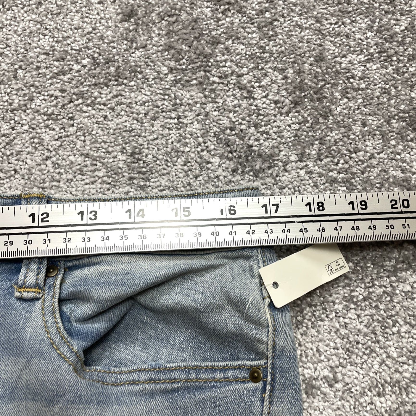 Vintage VINTAGE Daily Ritual Jeans Women 32 Long Light Wash Skinny NWT Size 24" / US 00 / IT 34 - 6 Thumbnail