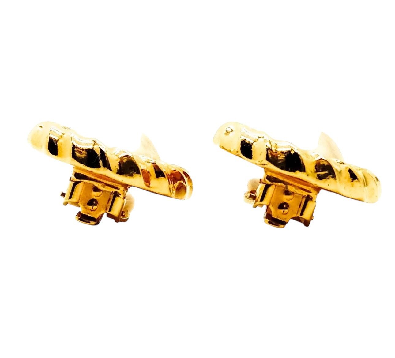 Chanel Chanel Earring Gold Whites Luxury Brand in Mint Condition Size ONE SIZE - 3 Thumbnail