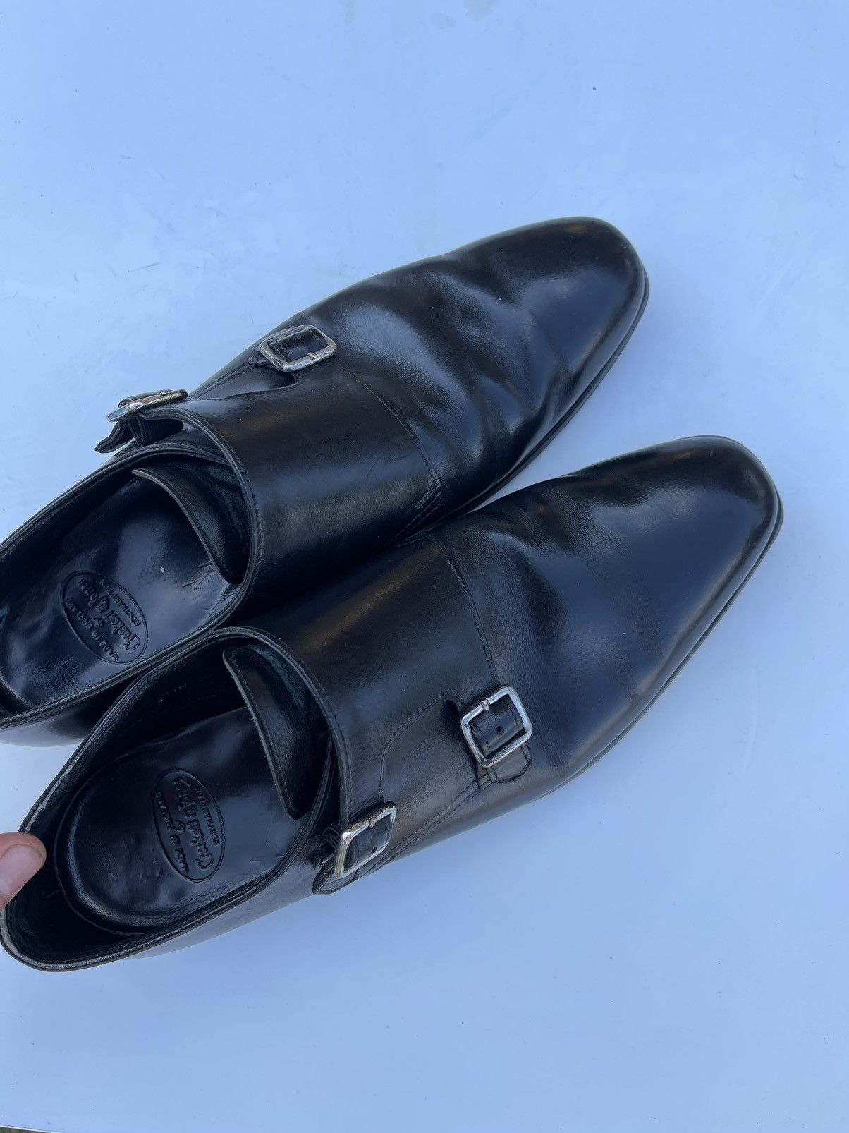 Crockett & Jones Crockett & Jones seymour black leather monks loafers Size US 7 / EU 40 - 3 Thumbnail