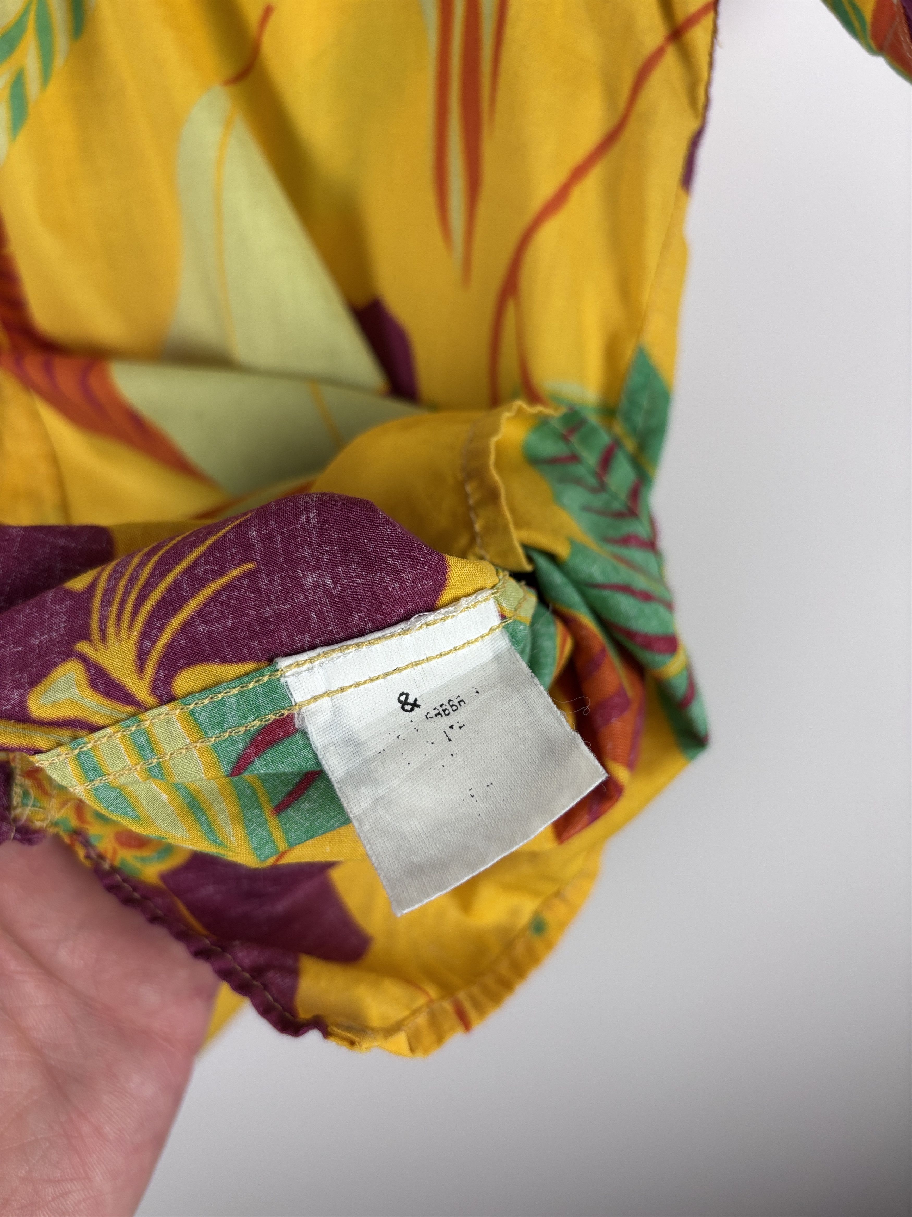 Dolce & Gabbana × Vintage Dolce & Gabbana Hawaiian Floral Short Sleeve Button Shirt 54 Size US L / EU 52-54 / 3 - 11 Thumbnail