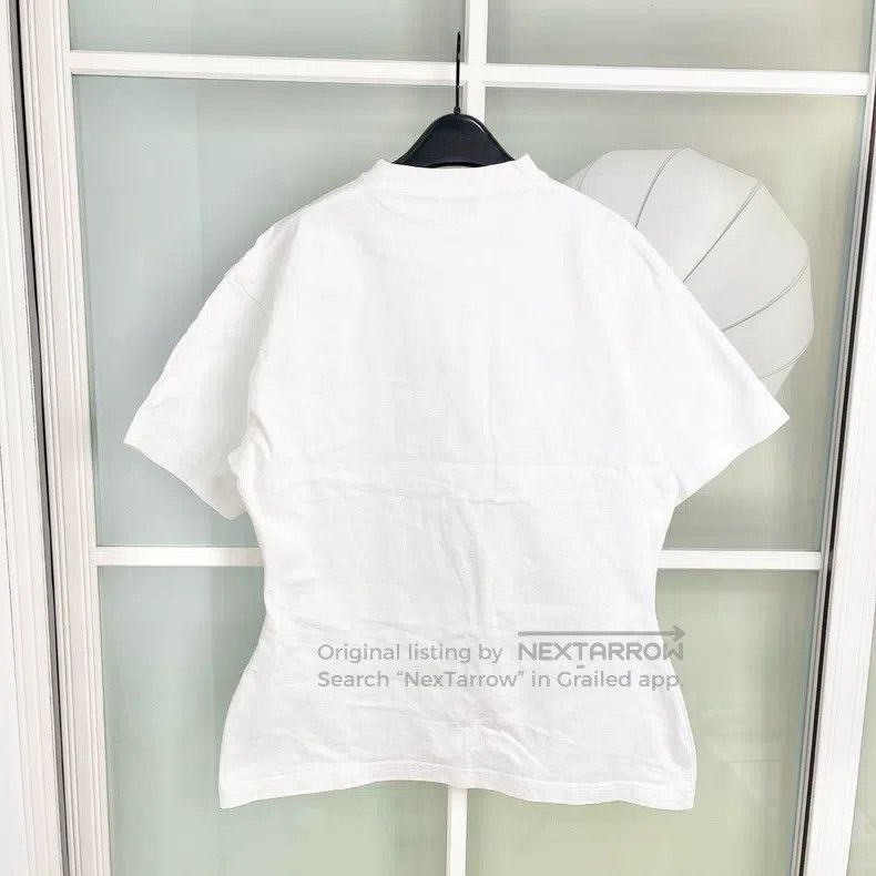 Balenciaga Balenciaga White Collar Letter Short Sleeve Size US XS / EU 42 / 0 - 2 Thumbnail