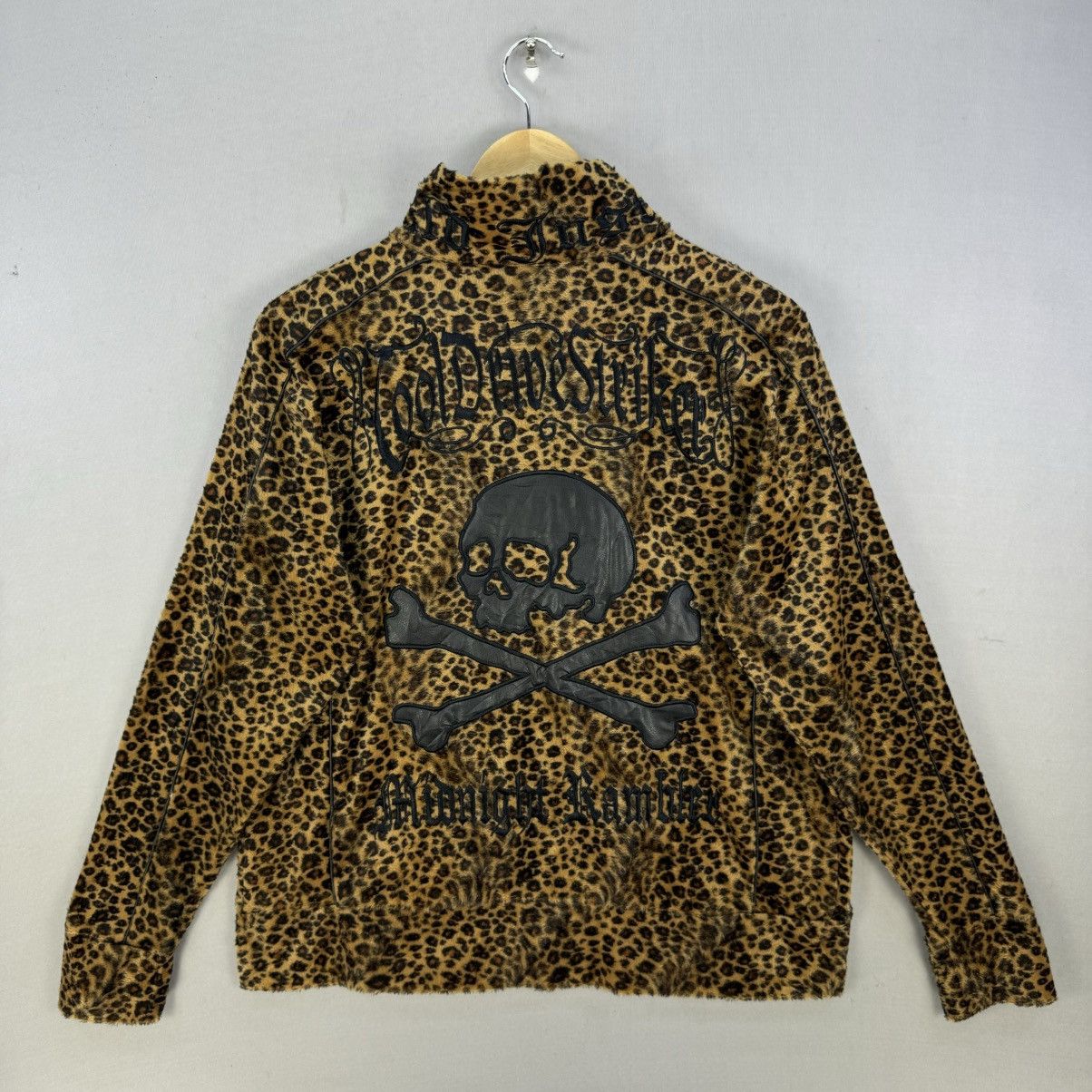 Japanese Brand C.D.S Black Sense Leopard Print Track Jacket Size US M / EU 48-50 / 2 - 4 Thumbnail